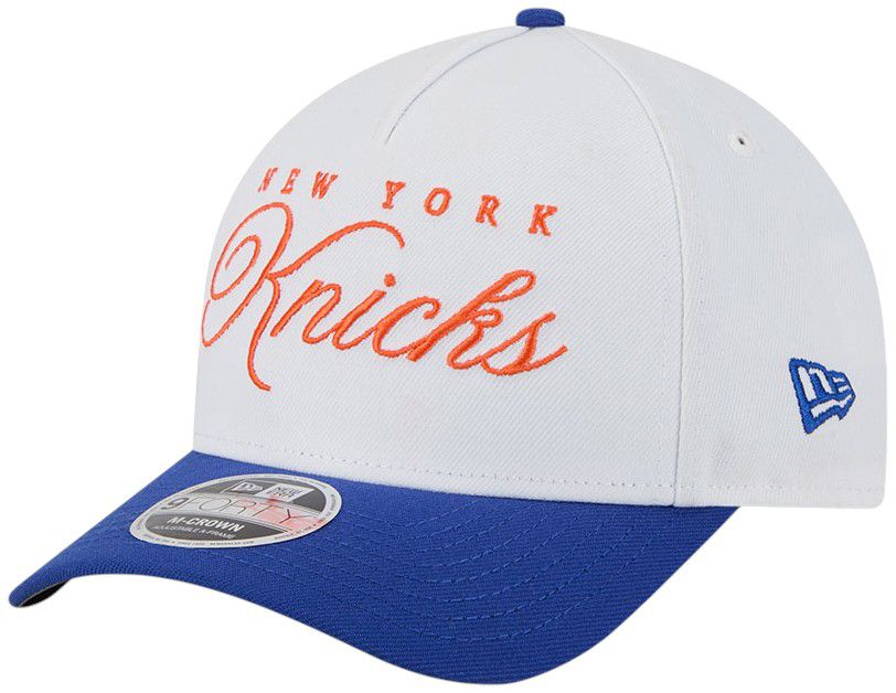 New Era Adult New York Knicks 2025 NBA Draft White 9Forty Adjustable Hat product image