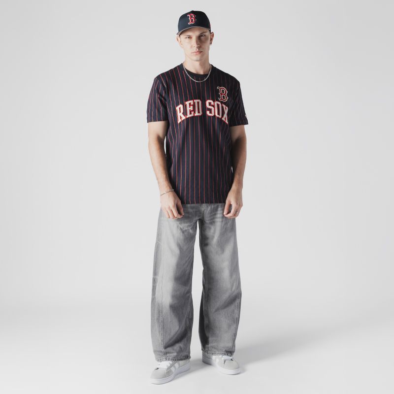 New Era Men's Boston Red Sox Navy Throwback T-Shirt product image