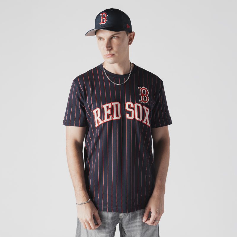 New Era Men's Boston Red Sox Navy Throwback T-Shirt product image