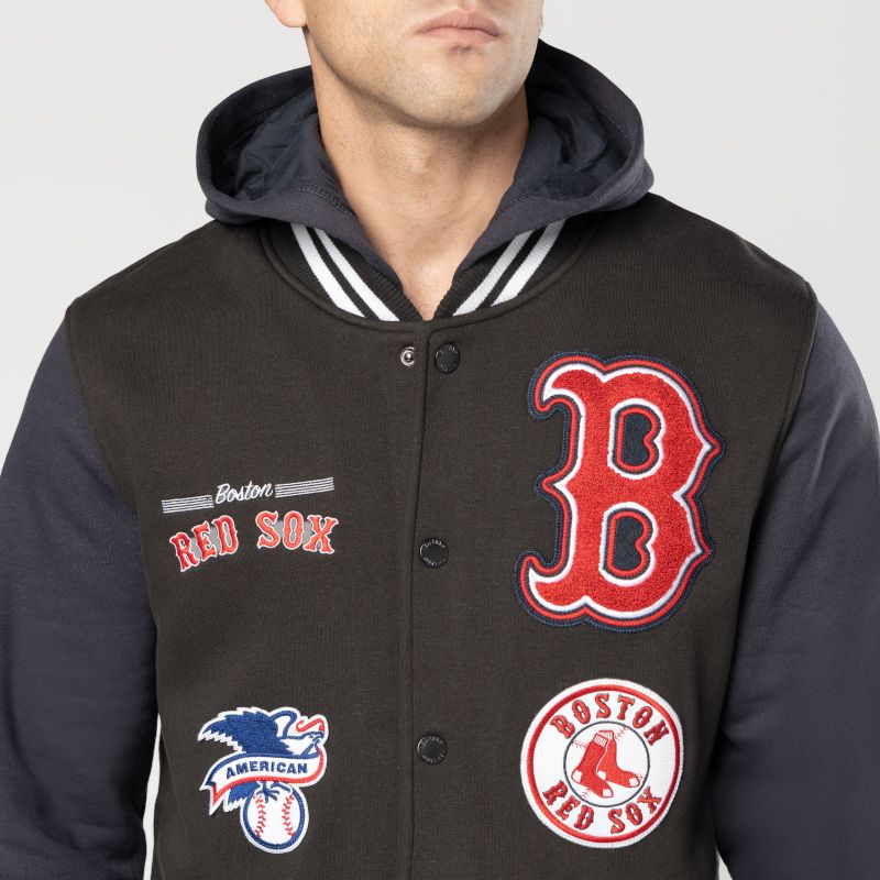 New Era Men's Boston Red Sox Navy Throwback Hoodie product image