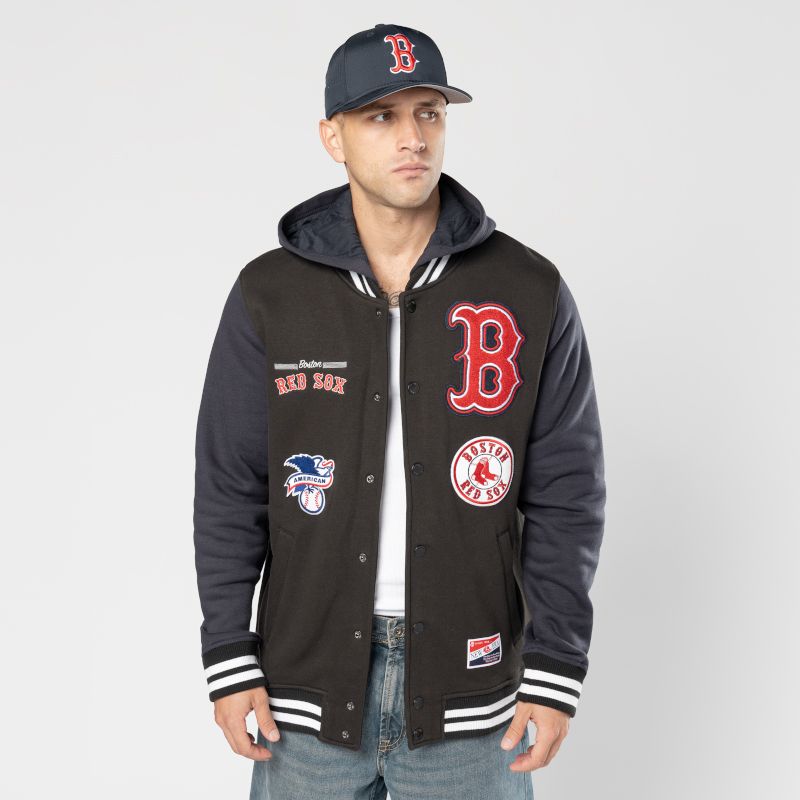 New Era Men's Boston Red Sox Navy Throwback Hoodie product image