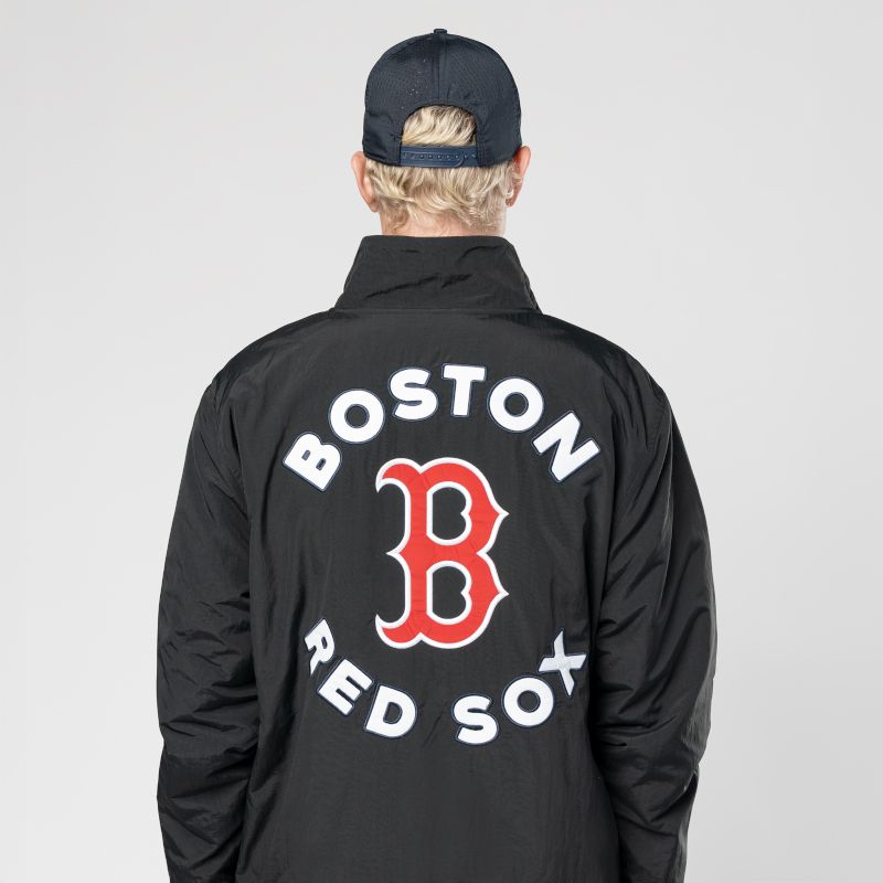 New Era Men's Boston Red Sox Black Throwback Jacket product image