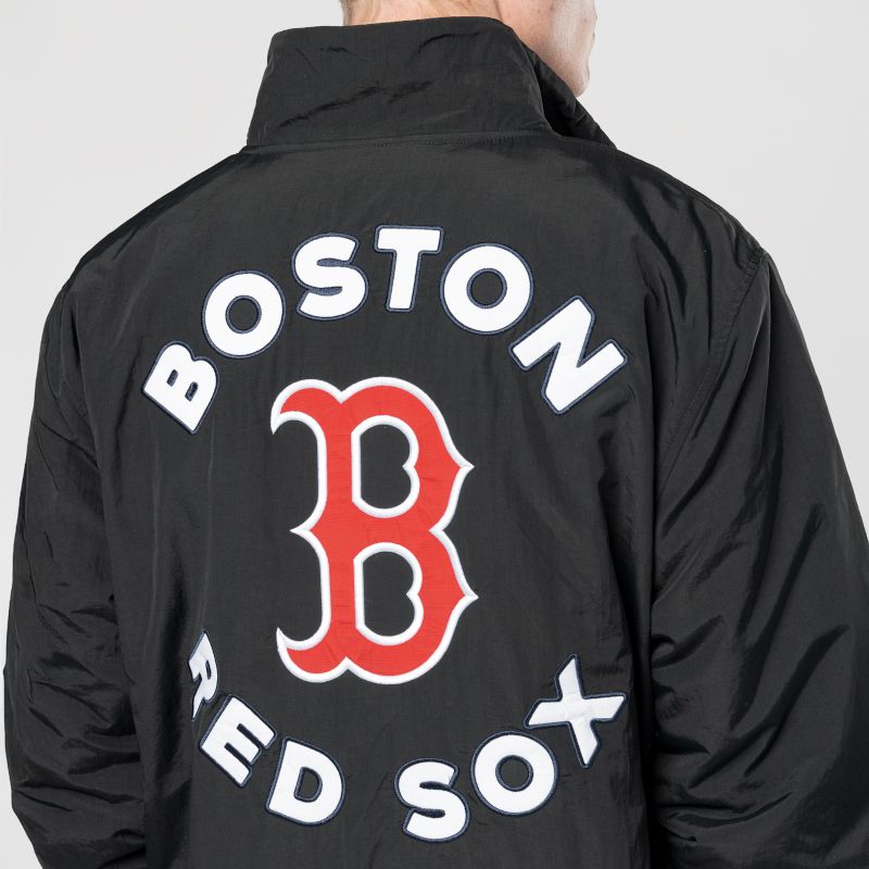 New Era Men's Boston Red Sox Black Throwback Jacket product image