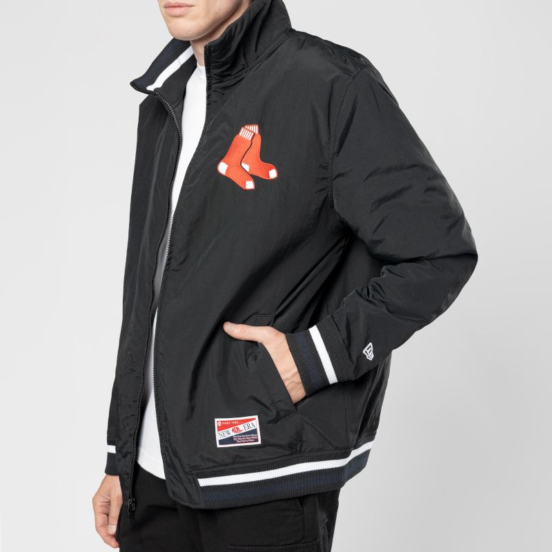 New Era Men's Boston Red Sox Black Throwback Jacket product image