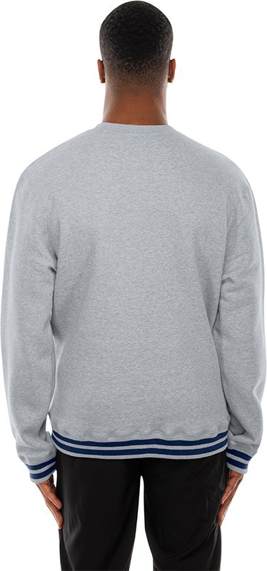 New Era Men's Boston Red Sox Gray Throwback Crewneck Sweatshirt product image