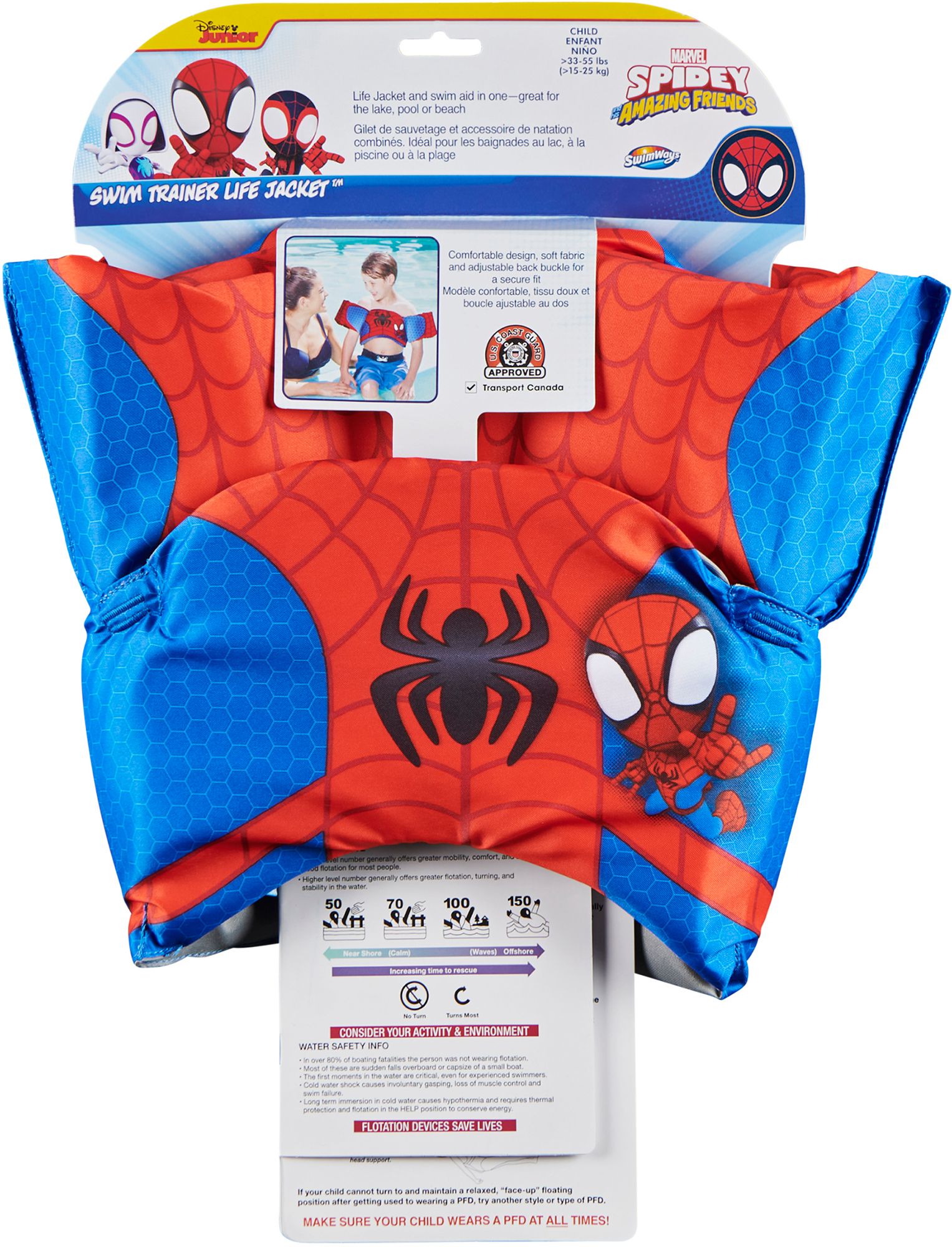 SwimWays Marshall or Spiderman Swim Trainer product image