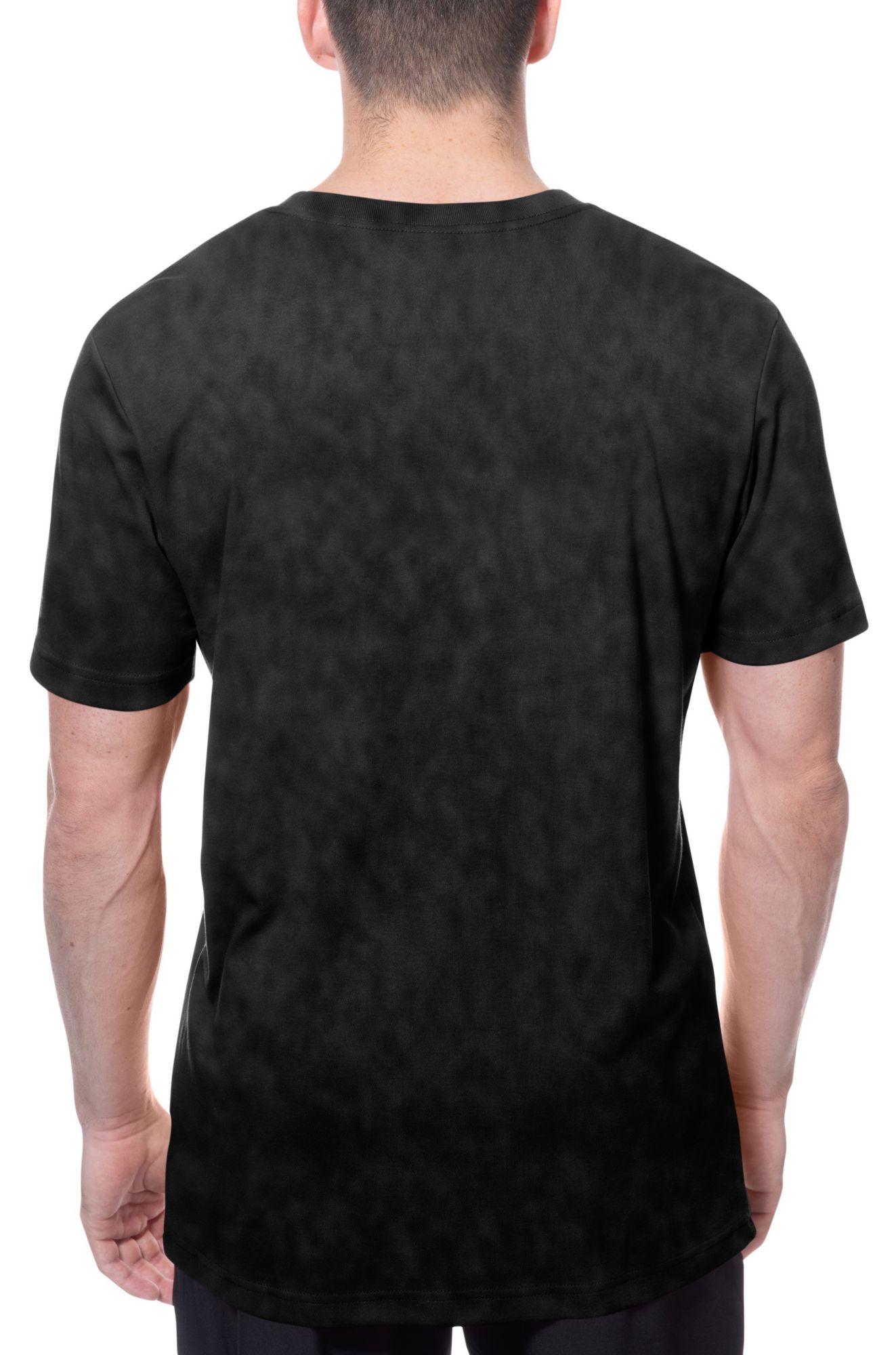 New Era Men's Charlotte Hornets Black Throwback Washed T-Shirt product image