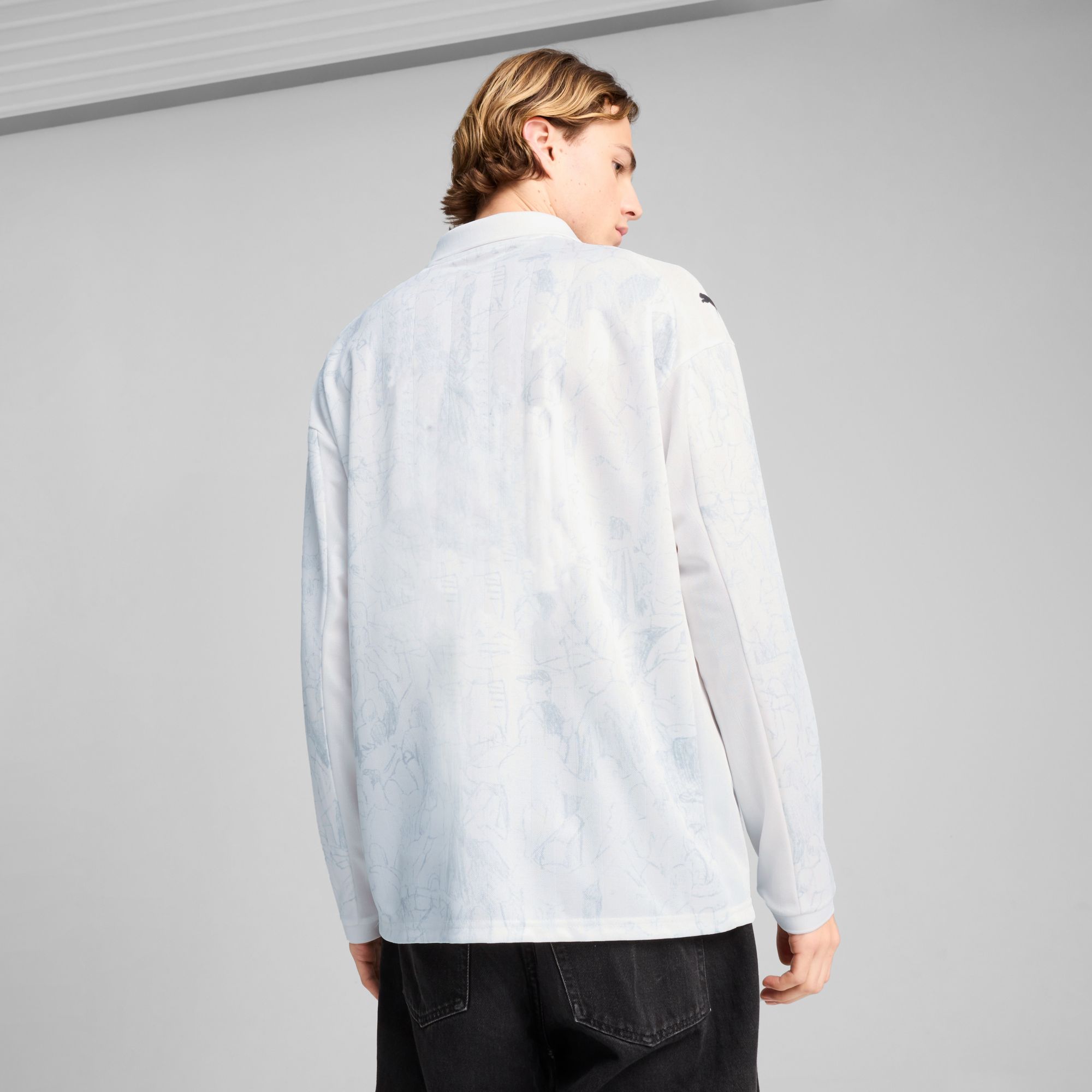 PUMA Adult Manchester City 2025 White KidSuper Home Replica Long Sleeve Jersey product image