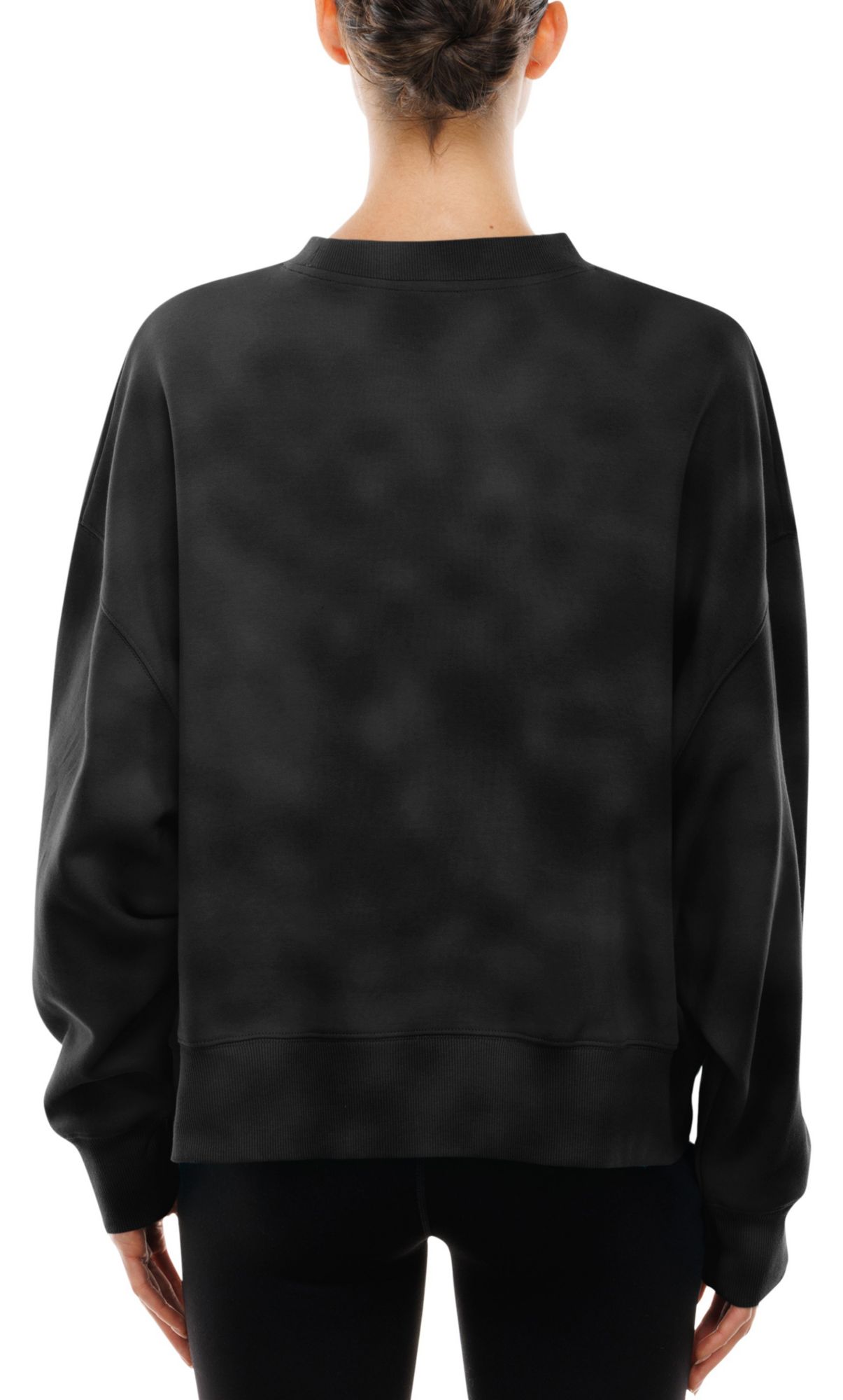 New Era Women's San Francisco 49ers Black Washed Crewneck Sweatshirt product image