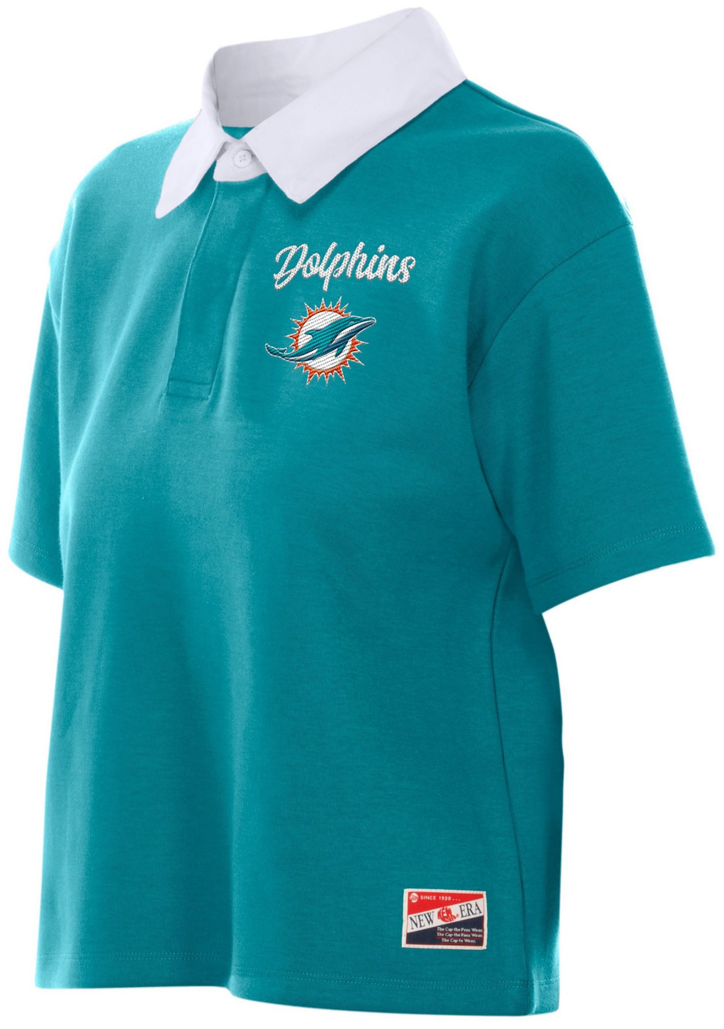 New Era Women's Miami Dolphins Turquoise Polo product image