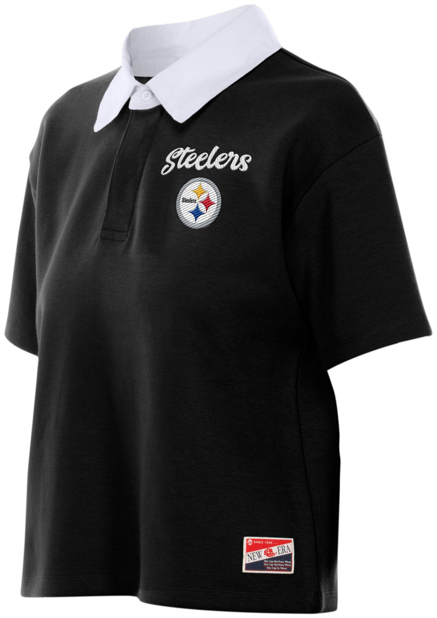 New Era Women's Pittsburgh Steelers Black Polo product image