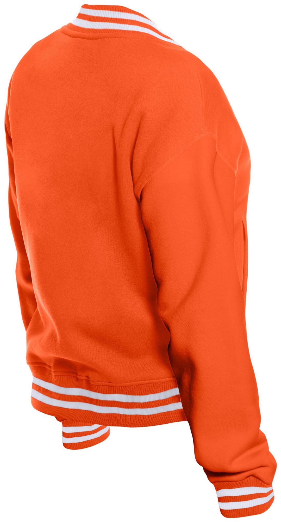 New Era Women's Cincinnati Bengals Orange Poly Snap Varsity Jacket product image