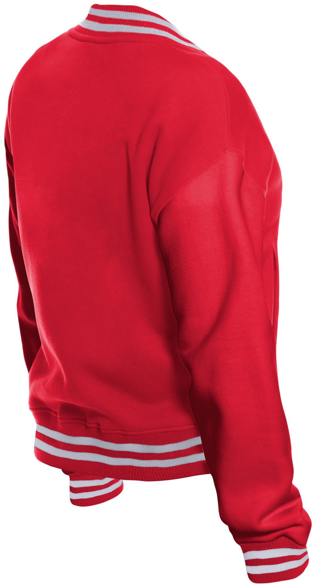 New Era Women's Kansas City Chiefs Red Poly Snap Varsity Jacket product image