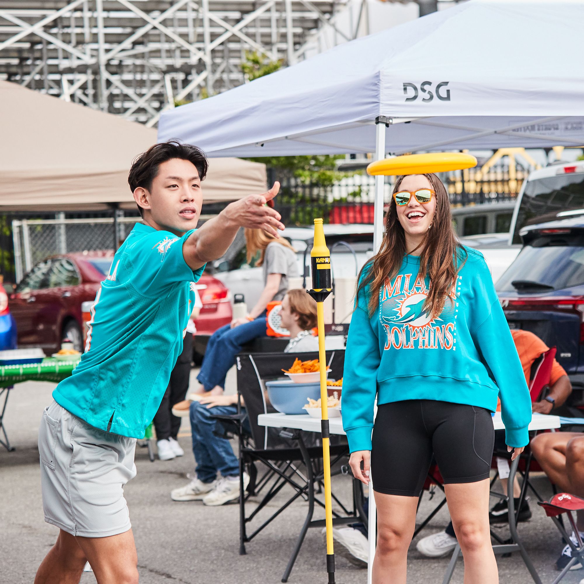 New Era Women's Miami Dolphins Turquoise Tech Crew Pullover Sweatshirt product image