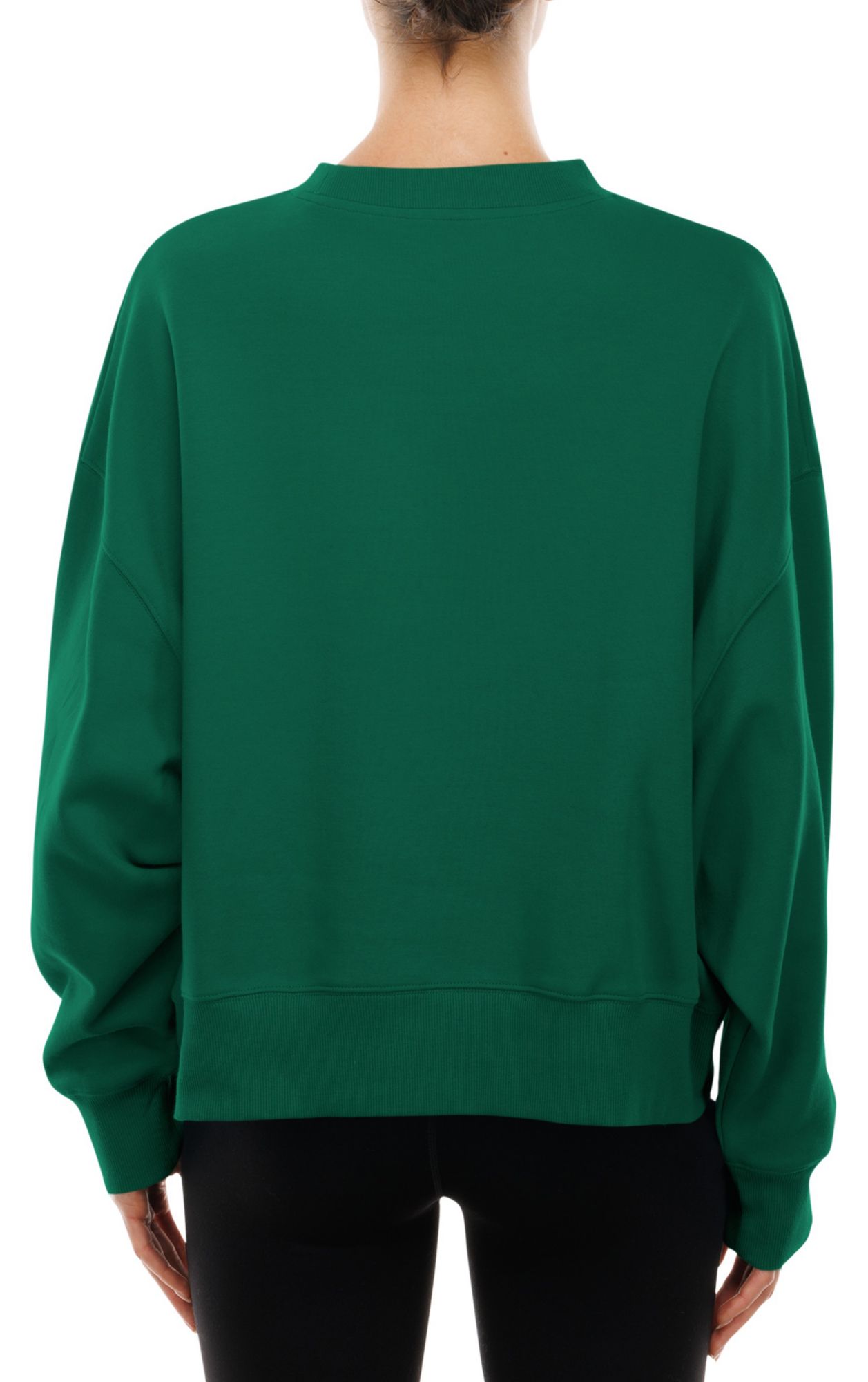 New Era Women's New York Jets Medium Green Tech Crew Pullover Sweatshirt product image