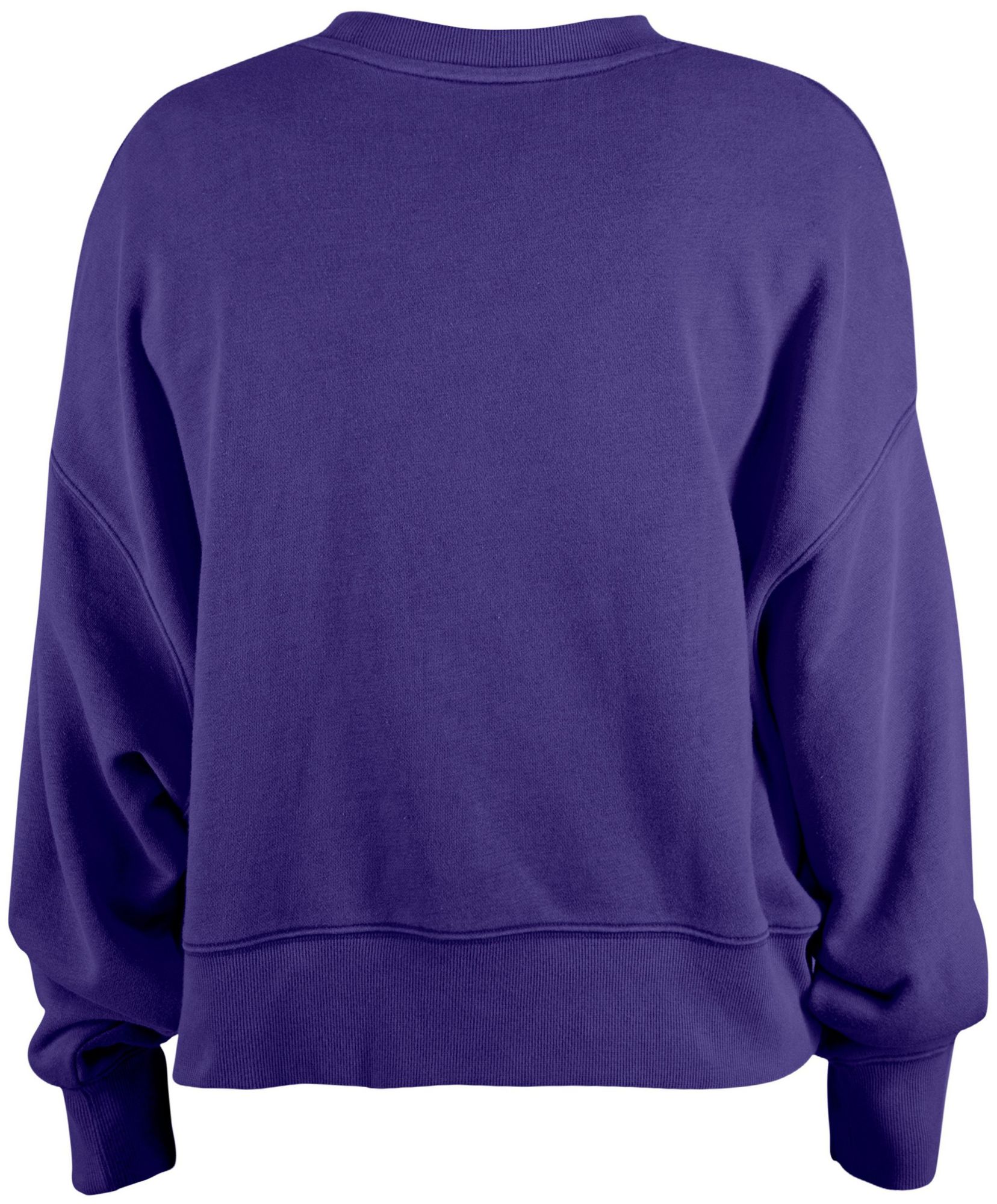 New Era Youth Baltimore Ravens Purple Sequin Flip Crew Pullover Sweatshirt product image