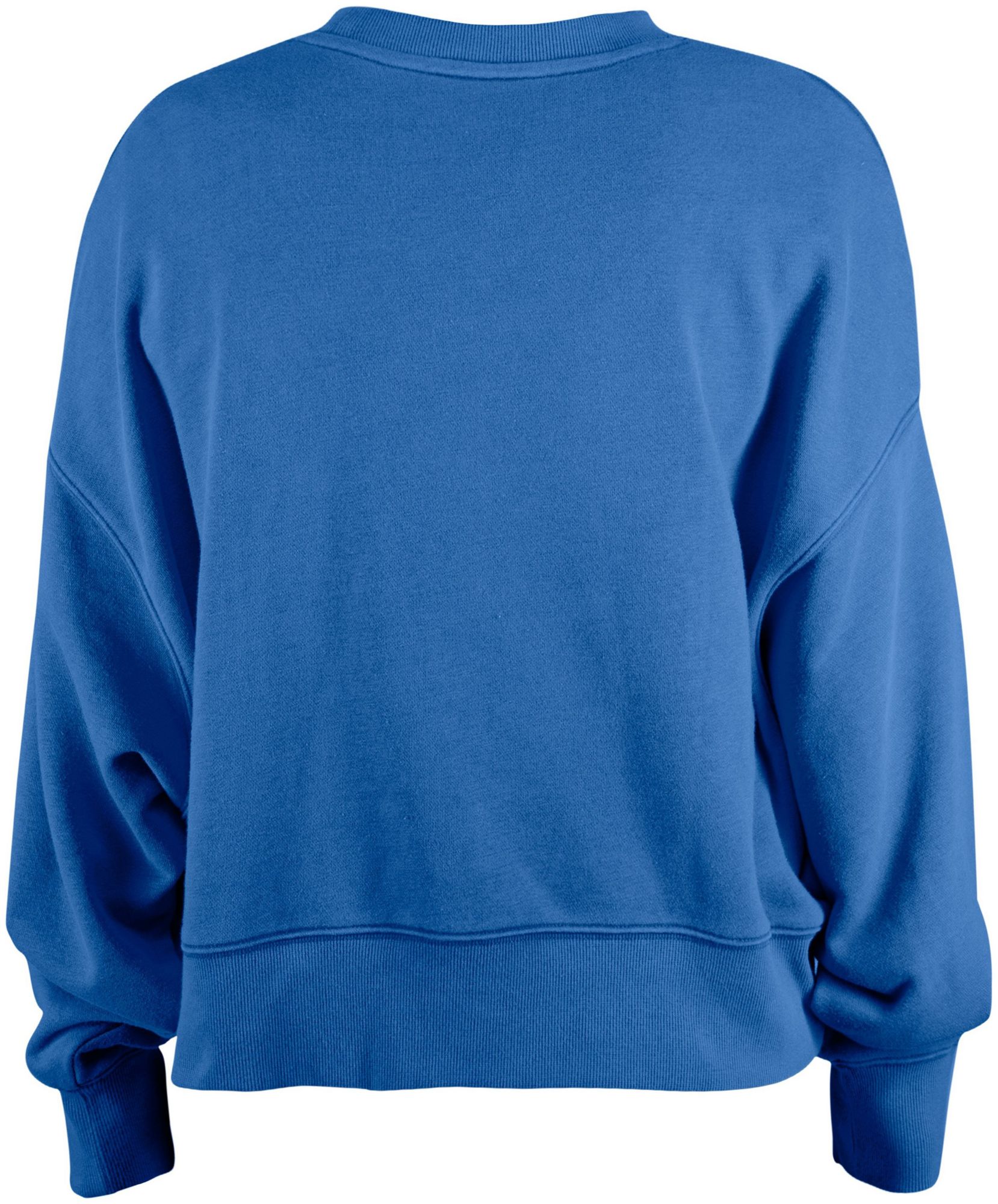 New Era Youth Detroit Lions Medium Blue Sequin Flip Crew Pullover Sweatshirt product image