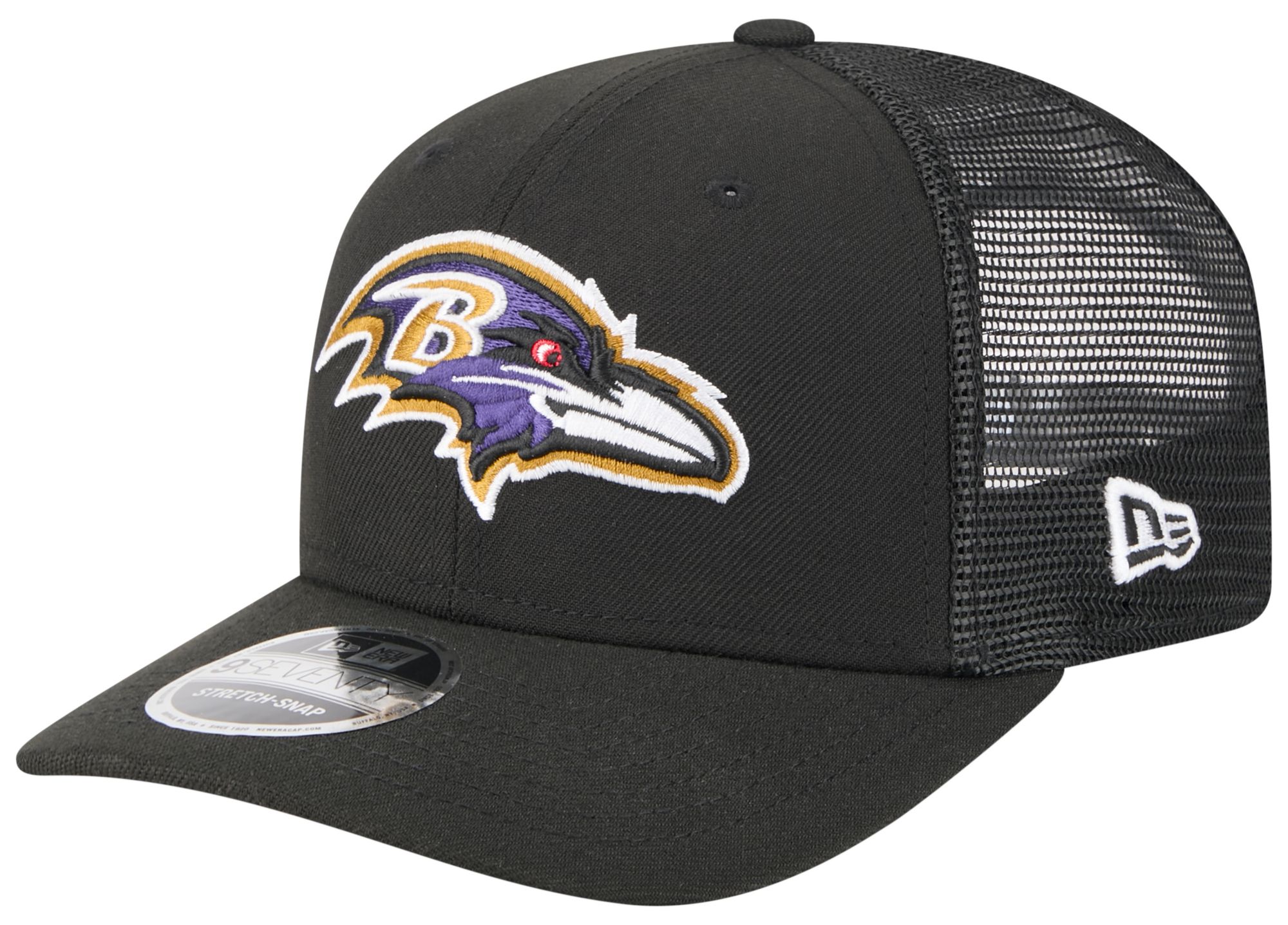 New Era Adult Baltimore Ravens Black 9Seventy Adjustable Trucker Hat product image