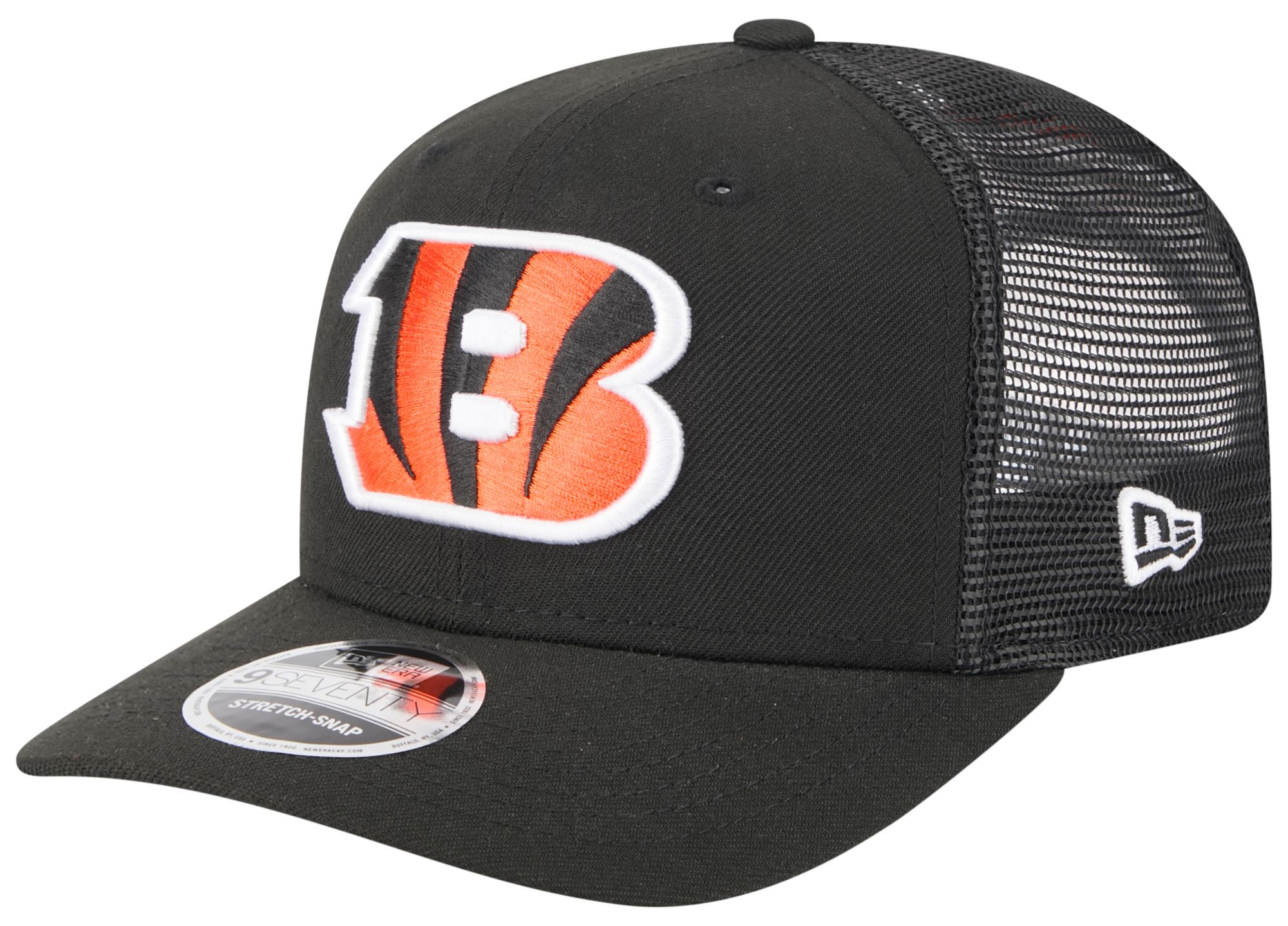 New Era Adult Cincinnati Bengals Black 9Seventy Adjustable Trucker Hat product image