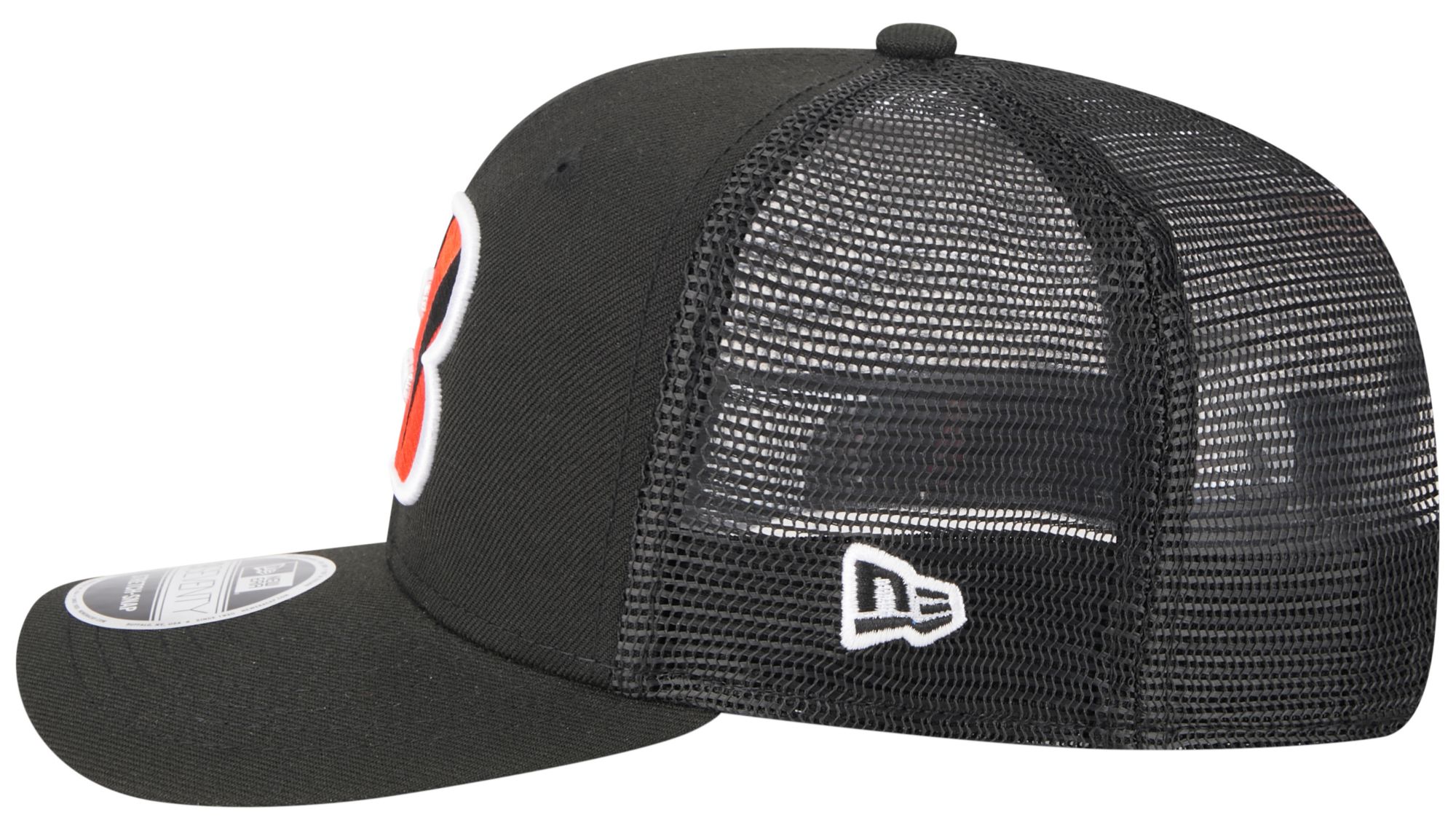 New Era Adult Cincinnati Bengals Black 9Seventy Adjustable Trucker Hat product image