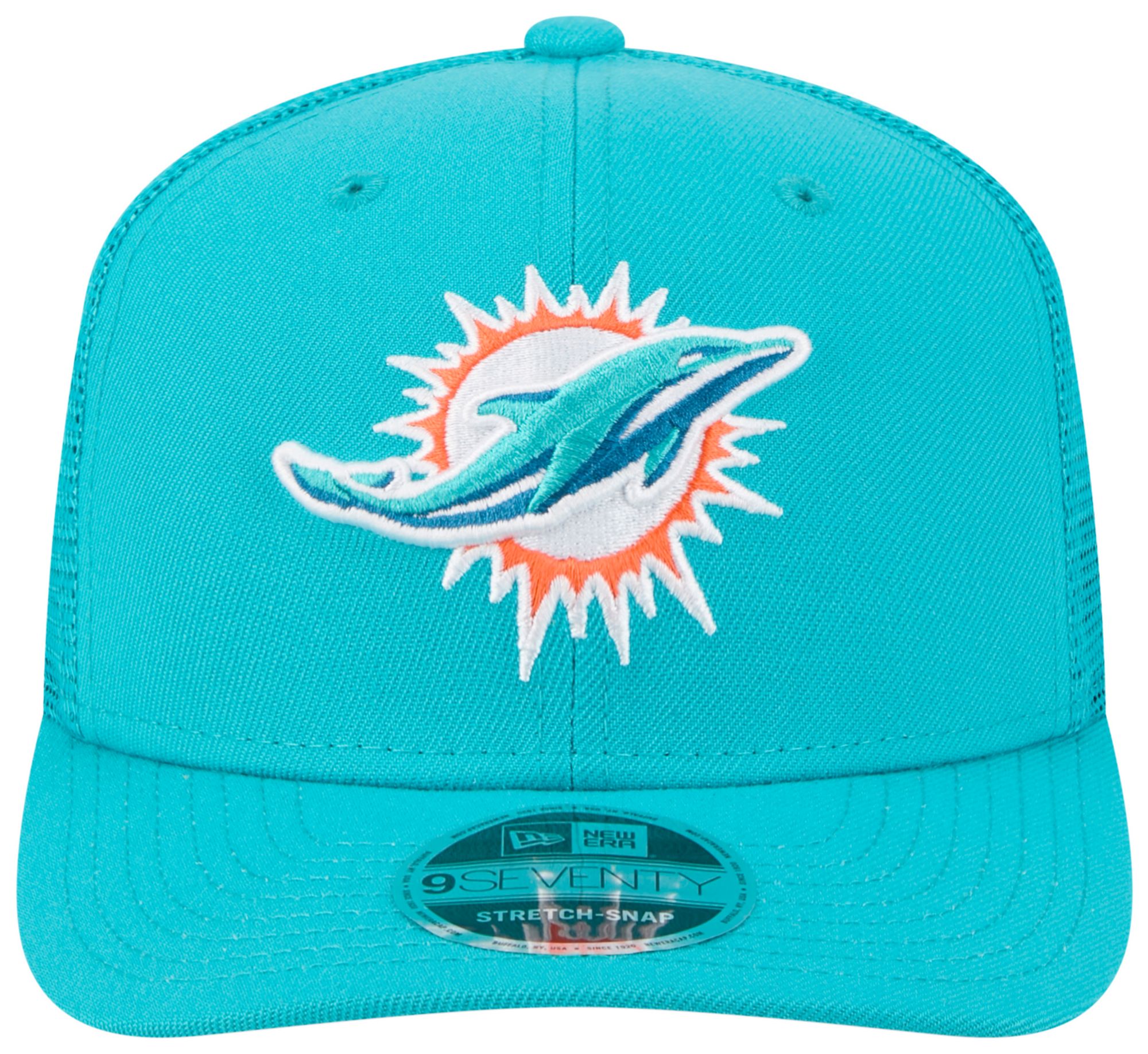 New Era Adult Miami Dolphins Aqua 9Seventy Adjustable Trucker Hat product image