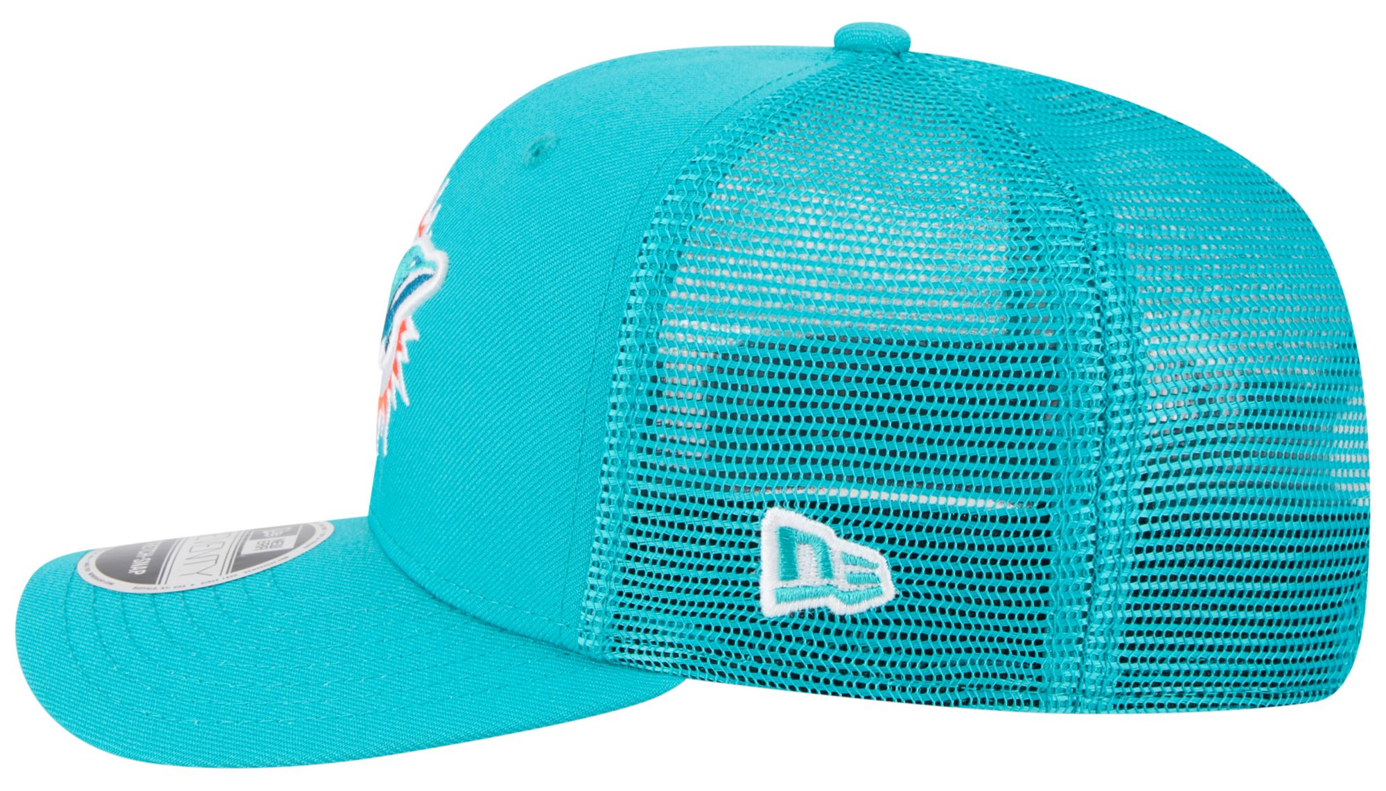 New Era Adult Miami Dolphins Aqua 9Seventy Adjustable Trucker Hat product image