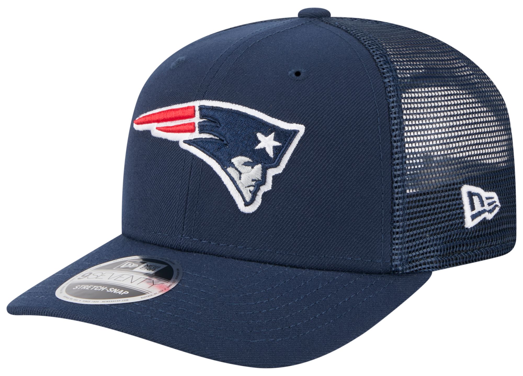 New Era Adult New England Patriots Navy 9Seventy Adjustable Trucker Hat product image