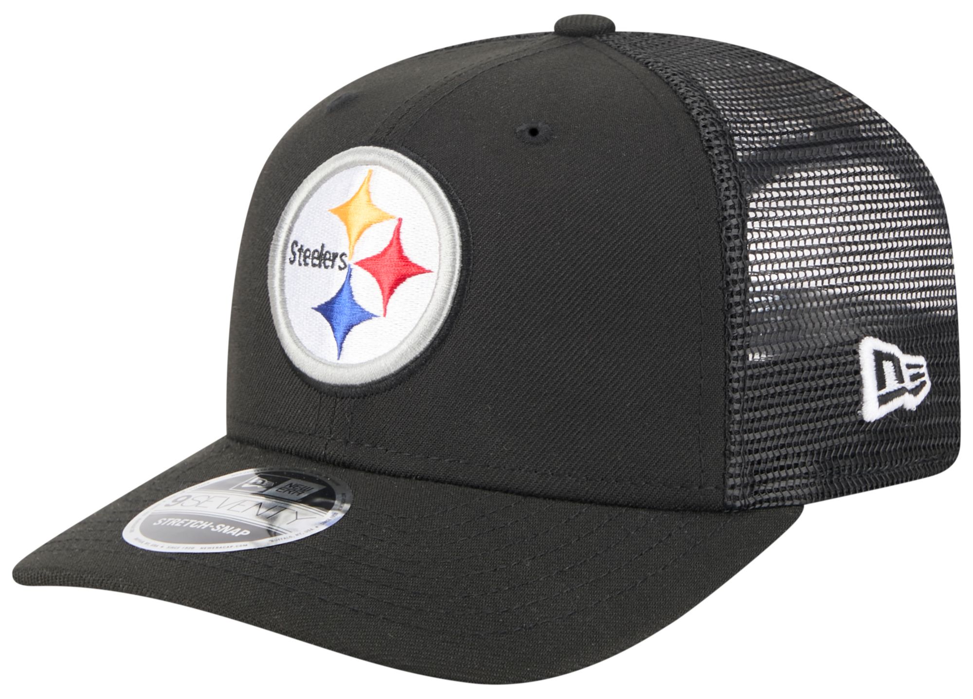 New Era Adult Pittsburgh Steelers Black 9Seventy Adjustable Trucker Hat product image