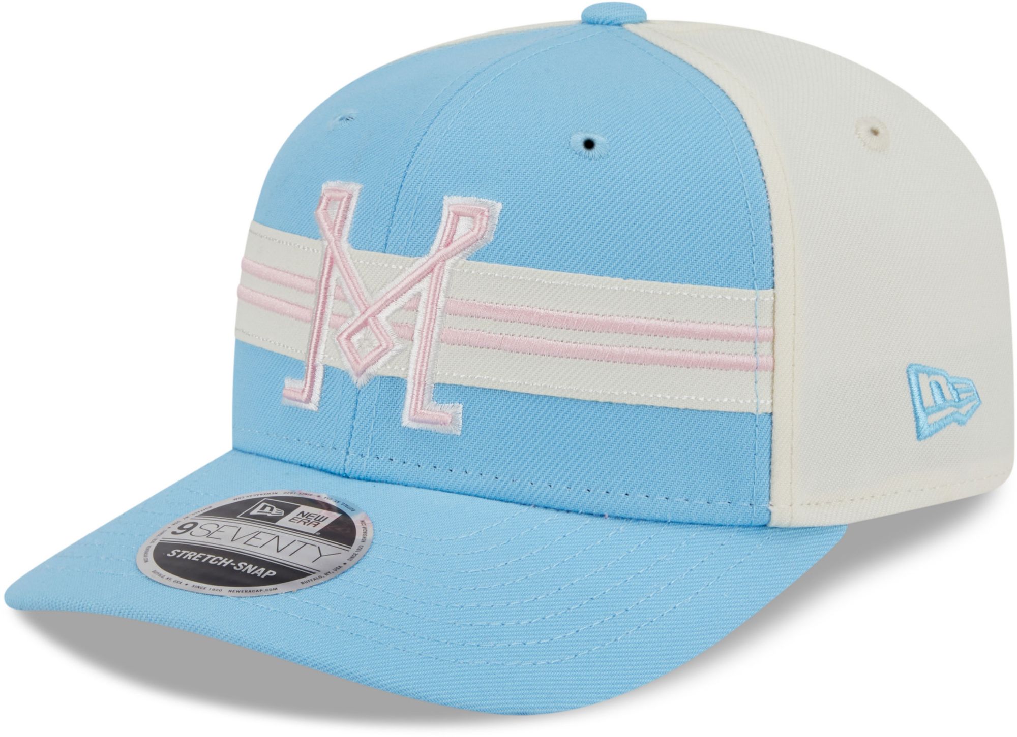 New Era Adult Inter Miami CF 2025 Light Blue Jersey Hook Third 9Seventy Adjustable Stretch-Snap Hat product image