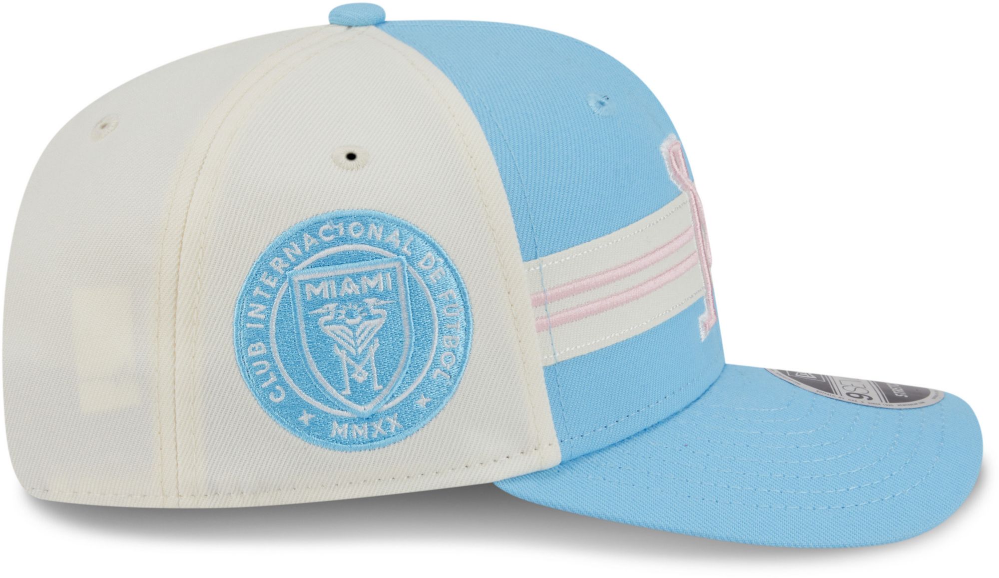 New Era Adult Inter Miami CF 2025 Light Blue Jersey Hook Third 9Seventy Adjustable Stretch-Snap Hat product image