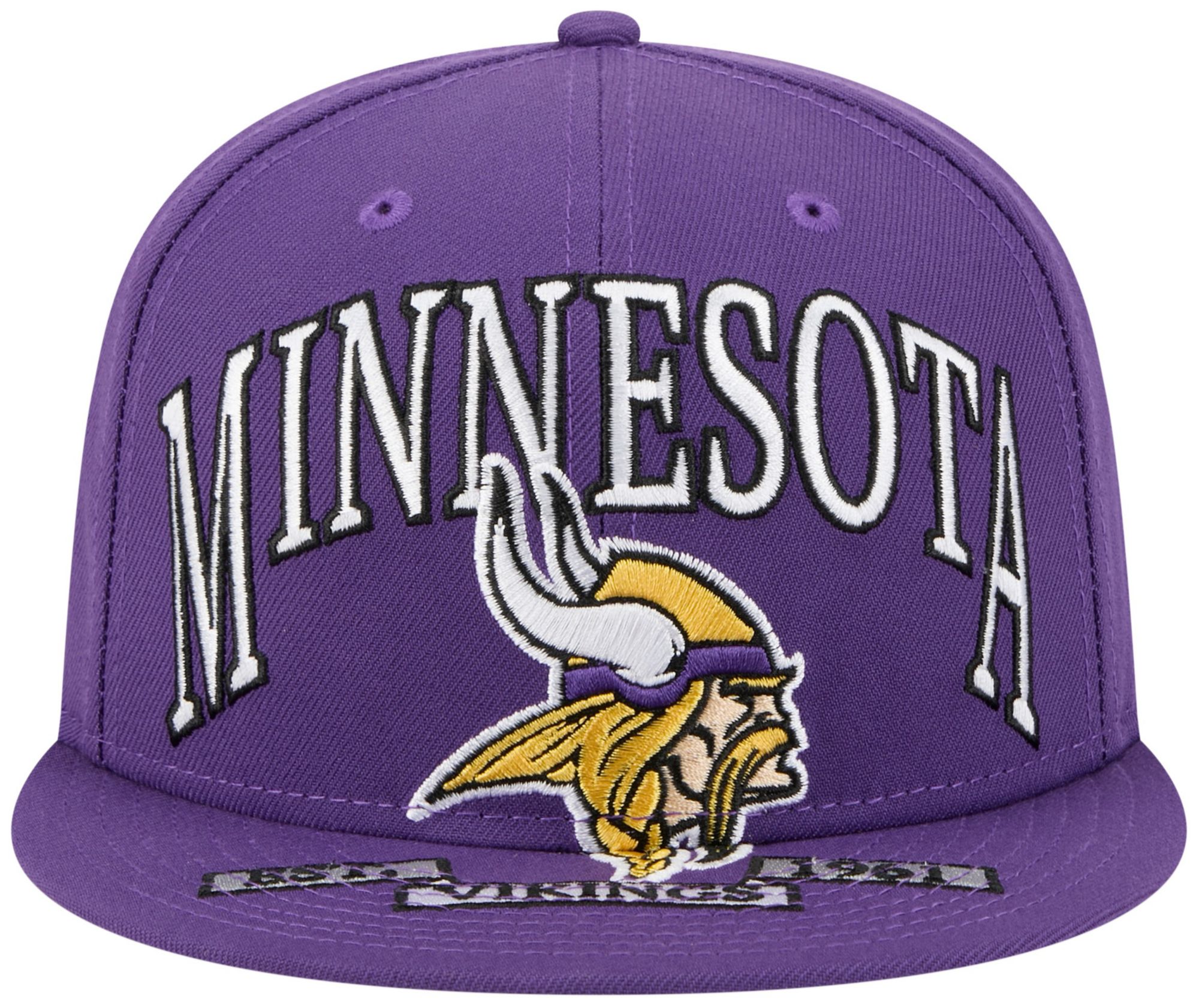 New Era Adult Minnesota Vikings Purple Oversized 59Fifty Fitted Hat product image