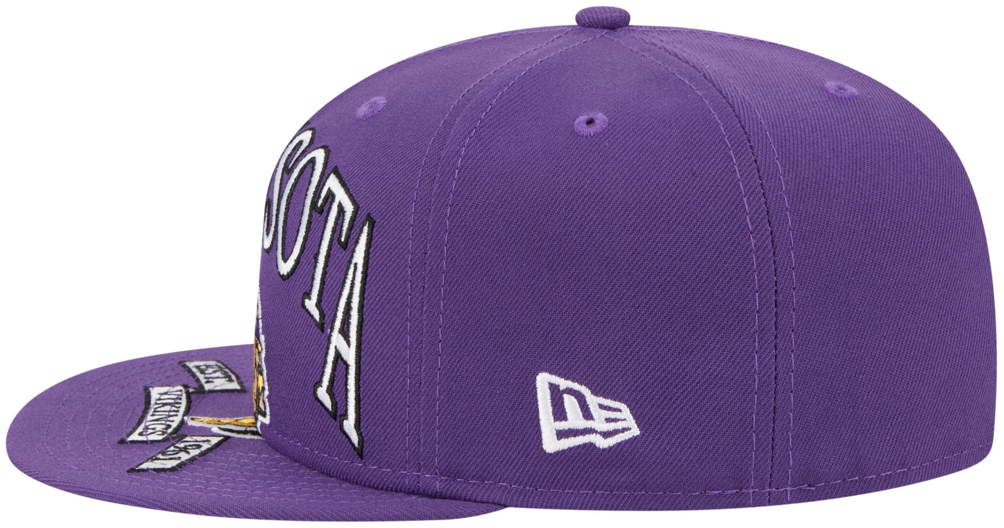 New Era Adult Minnesota Vikings Purple Oversized 59Fifty Fitted Hat product image