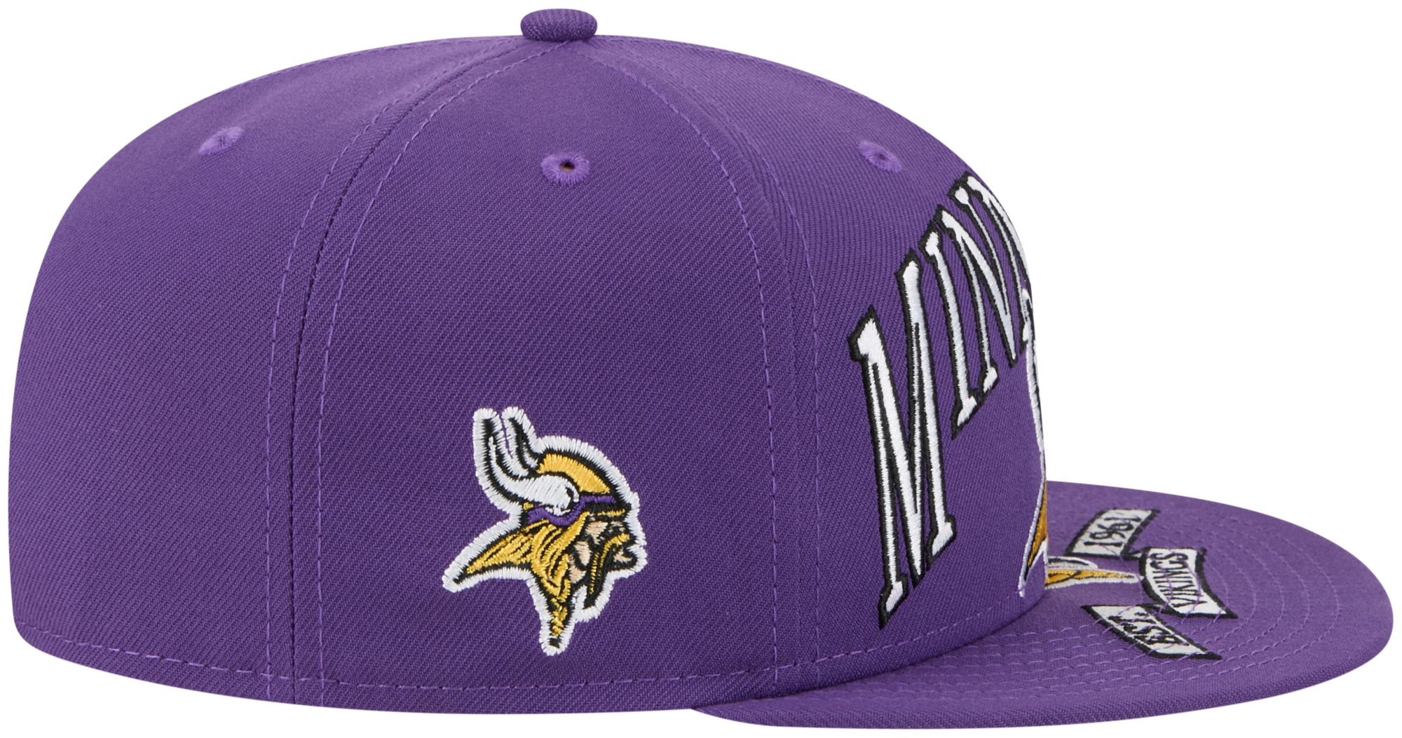 New Era Adult Minnesota Vikings Purple Oversized 59Fifty Fitted Hat product image