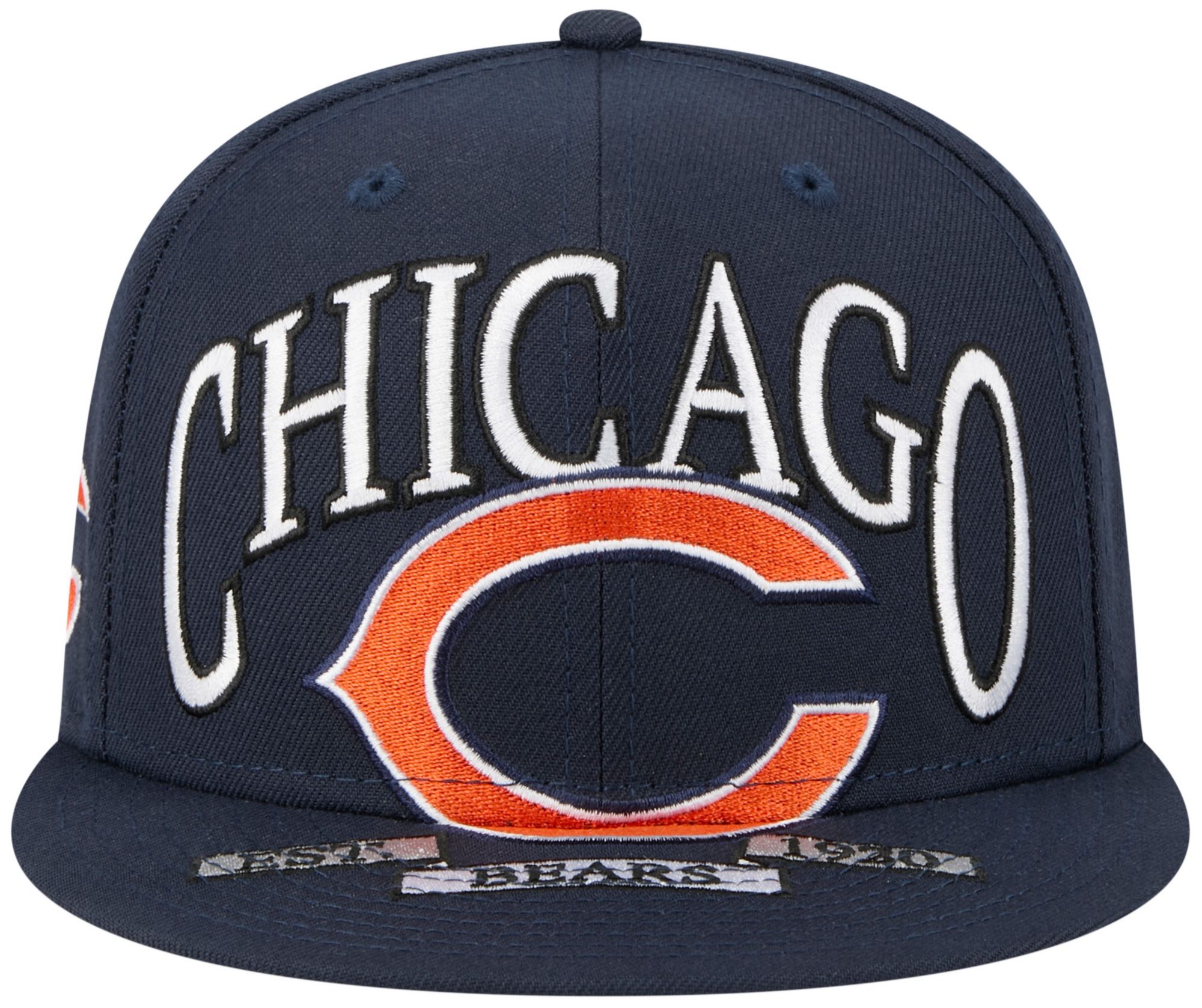 New Era Adult Chicago Bears Navy Oversized 59Fifty Fitted Hat product image