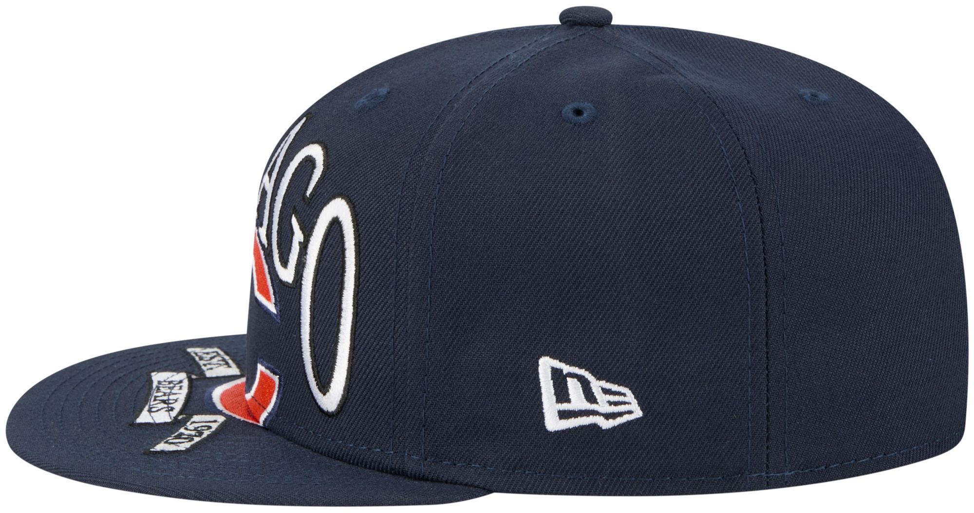 New Era Adult Chicago Bears Navy Oversized 59Fifty Fitted Hat product image