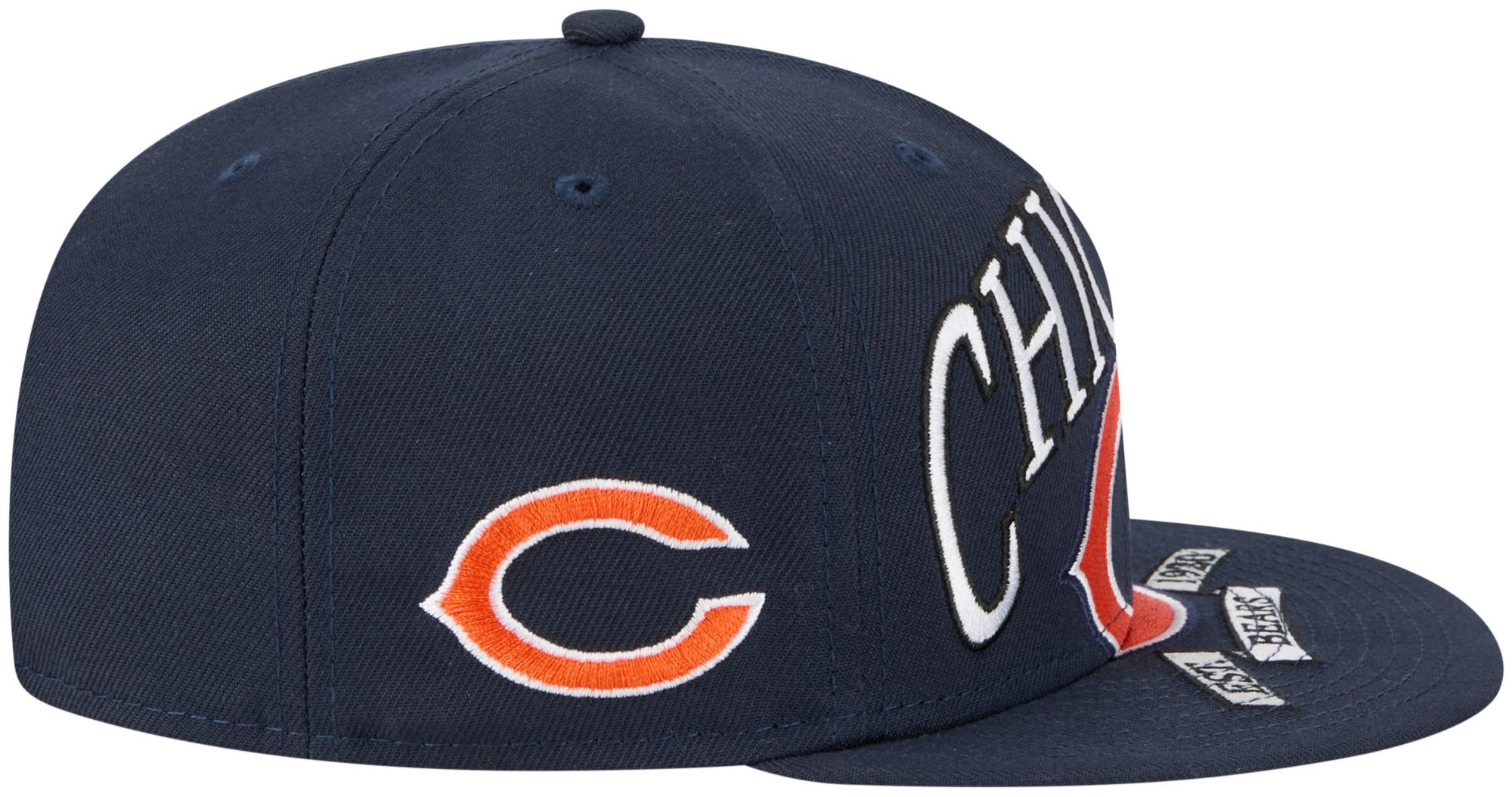 New Era Adult Chicago Bears Navy Oversized 59Fifty Fitted Hat product image