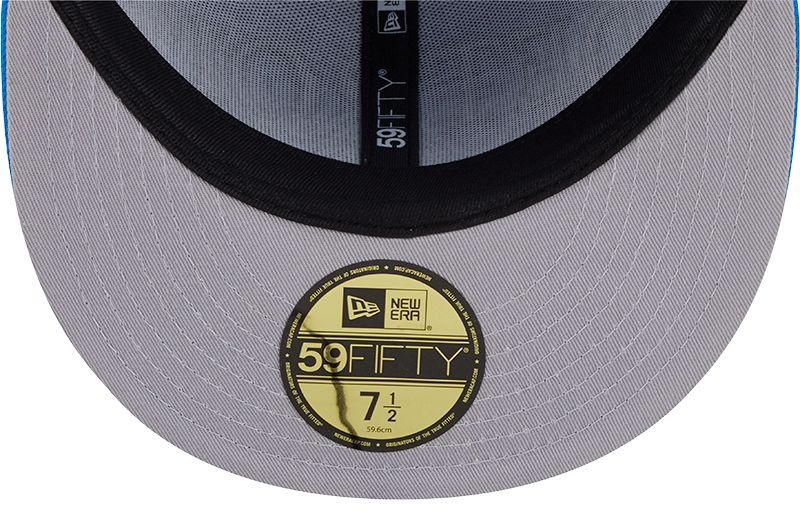 New Era Adult Detroit Lions Blue Oversized 59Fifty Fitted Hat product image