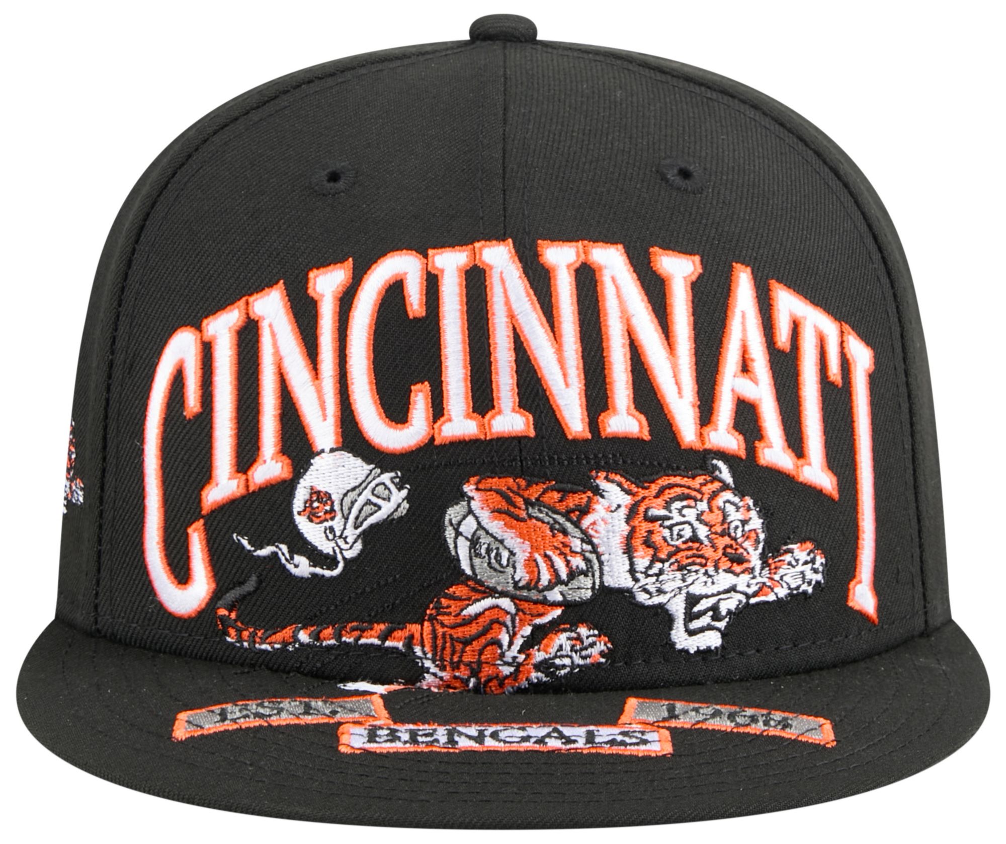 New Era Adult Cincinnati Bengals Black Oversized 59Fifty Fitted Hat product image