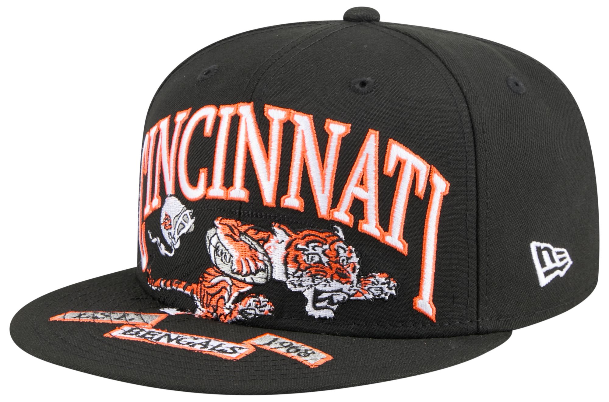 New Era Adult Cincinnati Bengals Black Oversized 59Fifty Fitted Hat product image