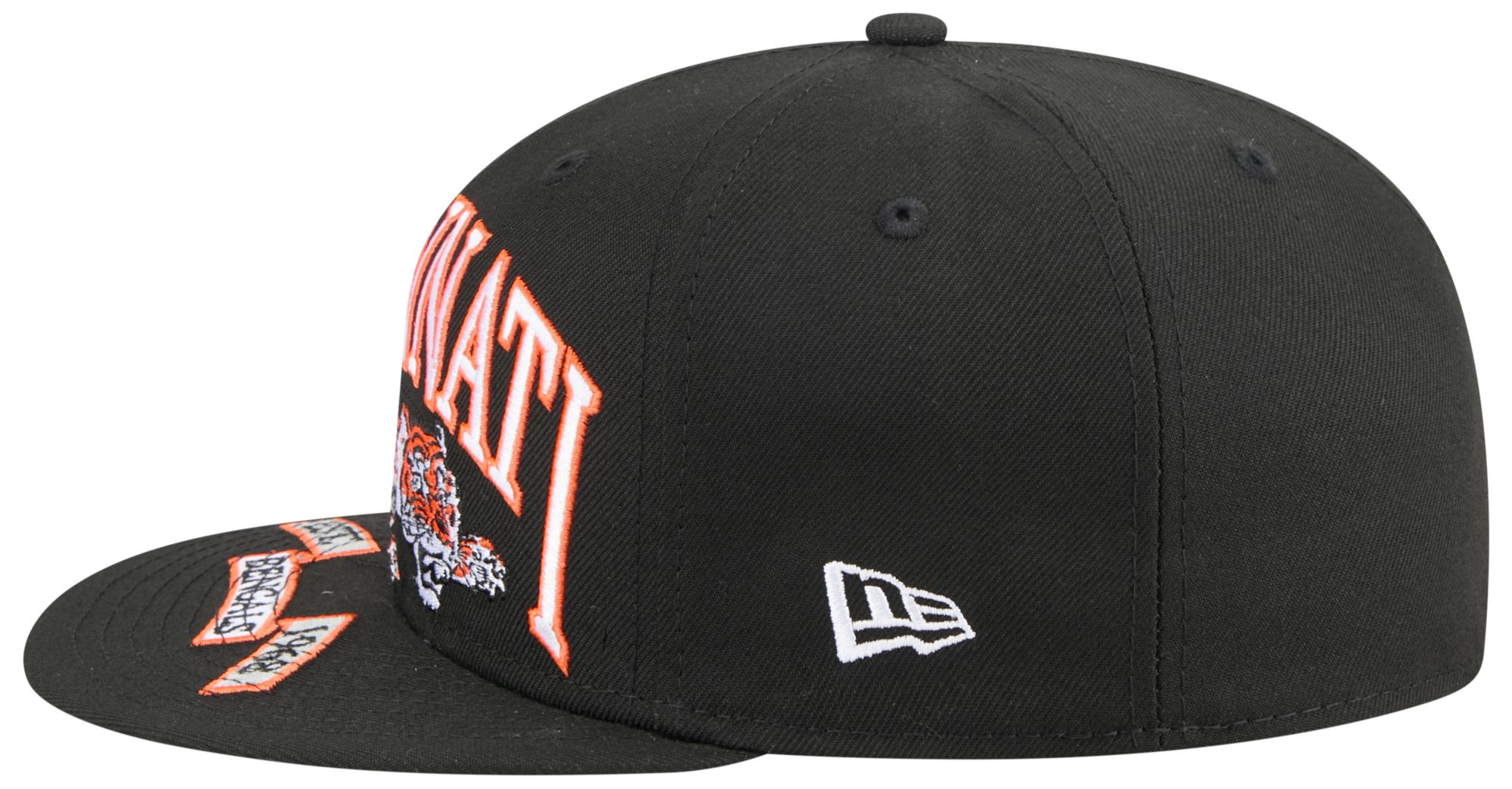 New Era Adult Cincinnati Bengals Black Oversized 59Fifty Fitted Hat product image
