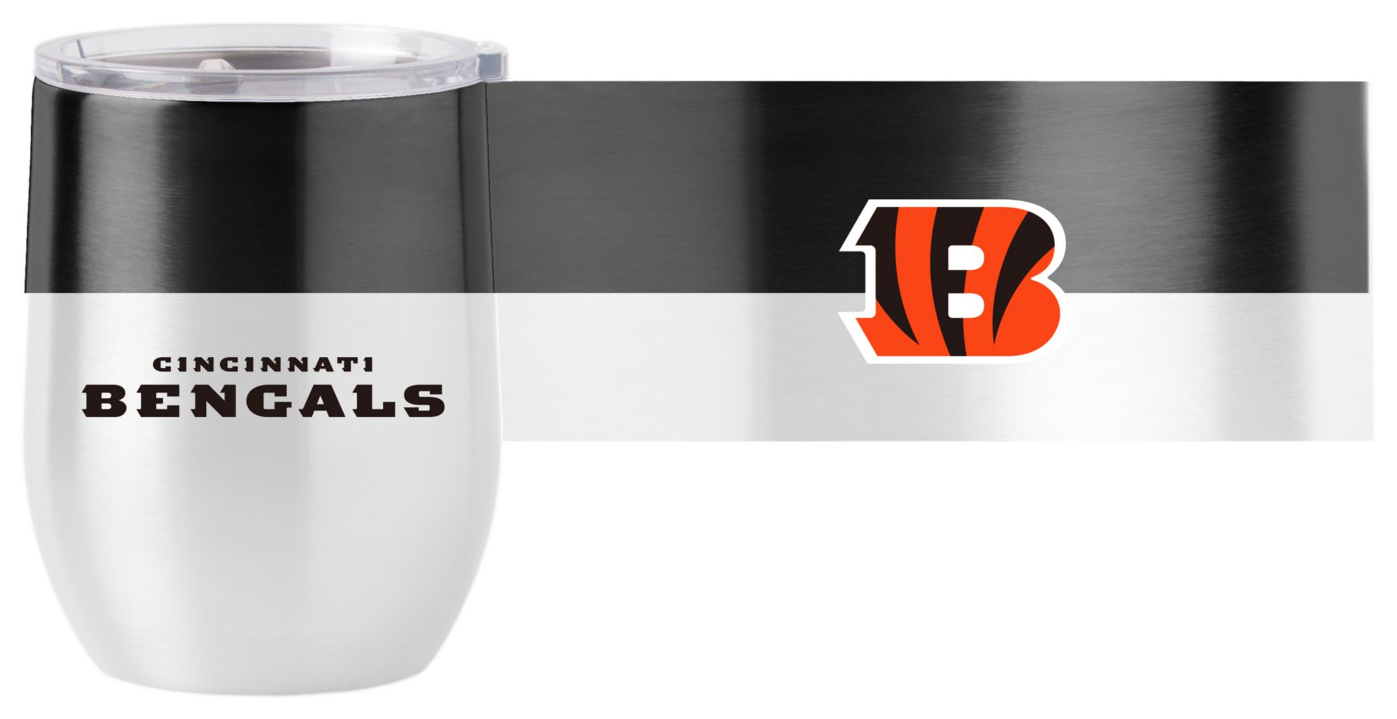 Logo Brands Cincinnati Bengals 16 oz. Stainless Steel Colorblock Tumbler product image