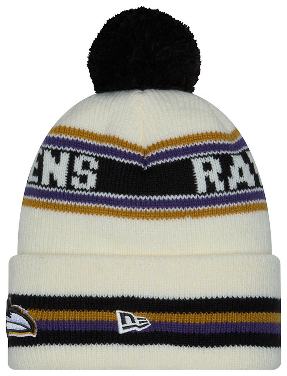 New Era Adult Baltimore Ravens White Classic Knit Beanie product image