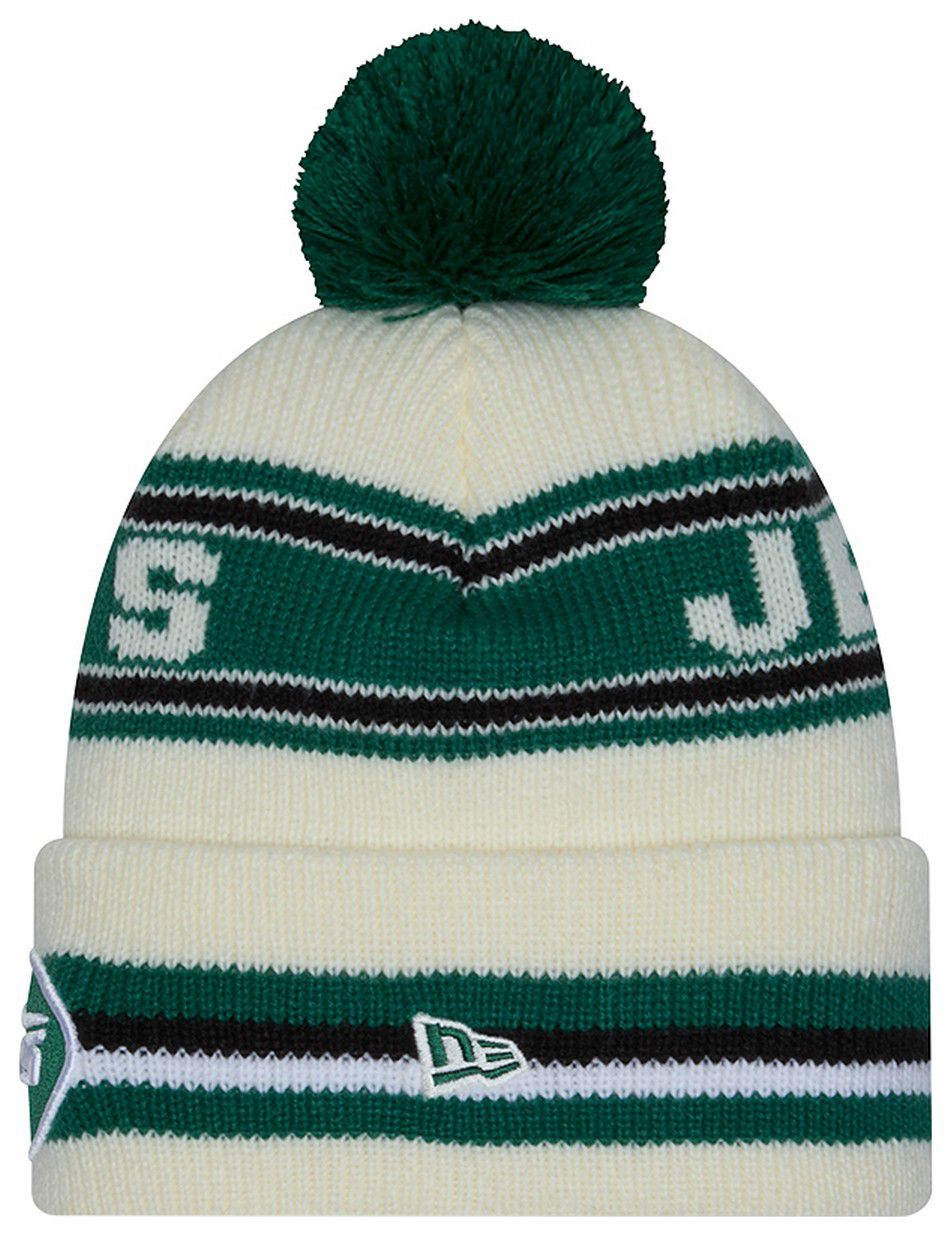New Era Adult New York Jets White Classic Knit Beanie product image