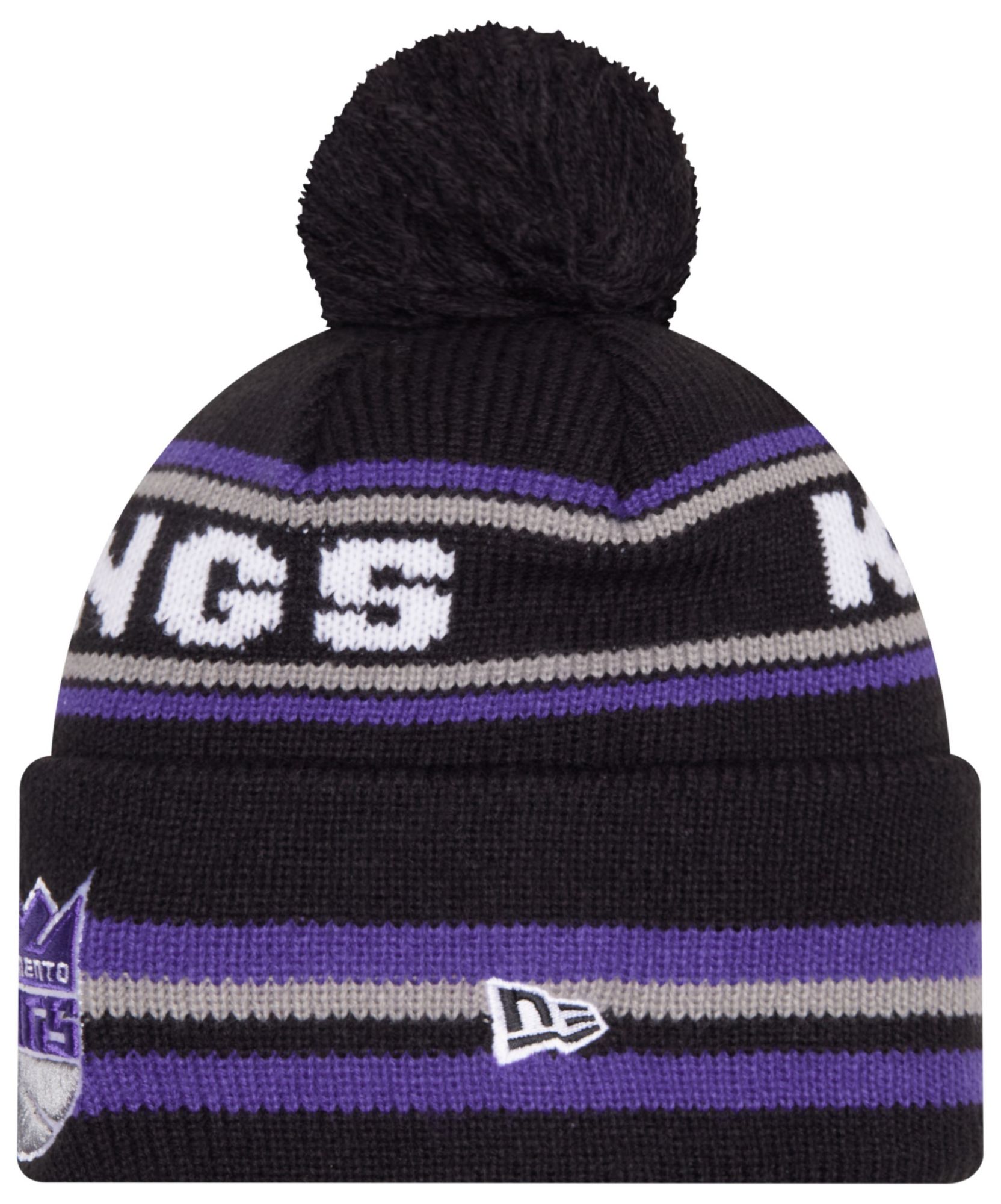 New Era Adult Sacramento Kings Purple Classic Pom Cuffed Knit Beanie product image