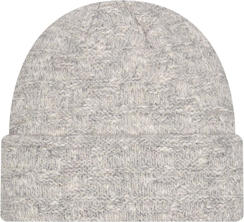 New Era Women's Ohio State Buckeyes Grey Metallic Cuffed Knit Beanie product image
