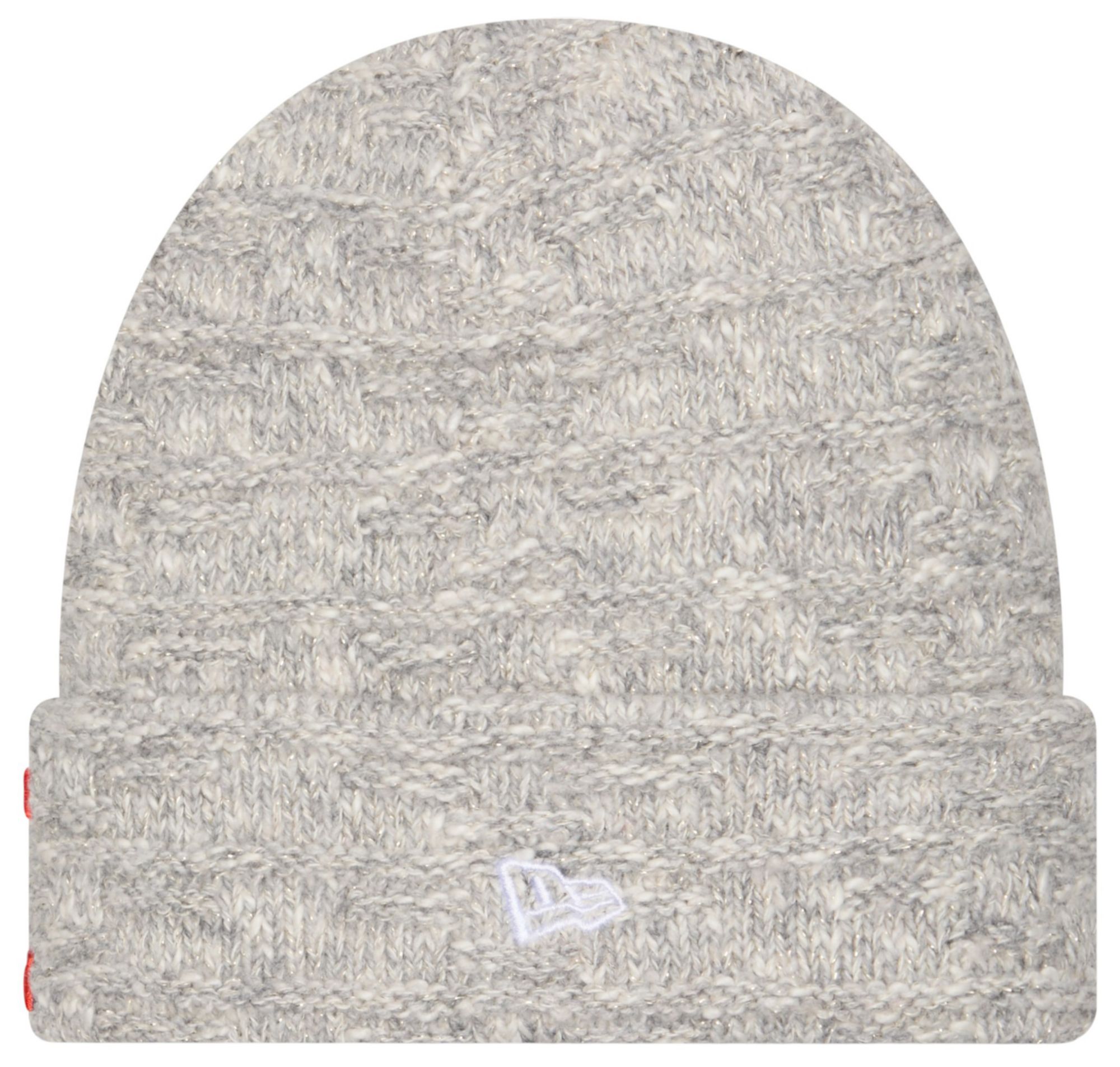 New Era Women's Illinois Fighting Illini Grey Metallic Cuffed Knit Beanie product image