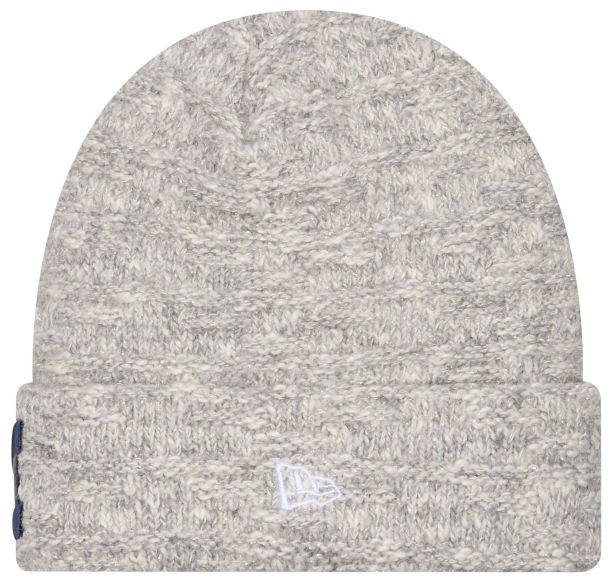 New Era Women's Michigan Wolverines Grey Metallic Cuffed Knit Beanie product image