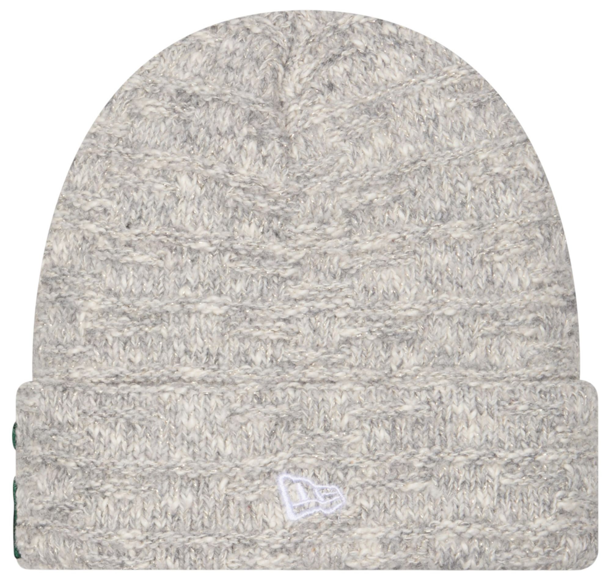 New Era Women's Michigan State Spartans Grey Metallic Cuffed Knit Beanie product image