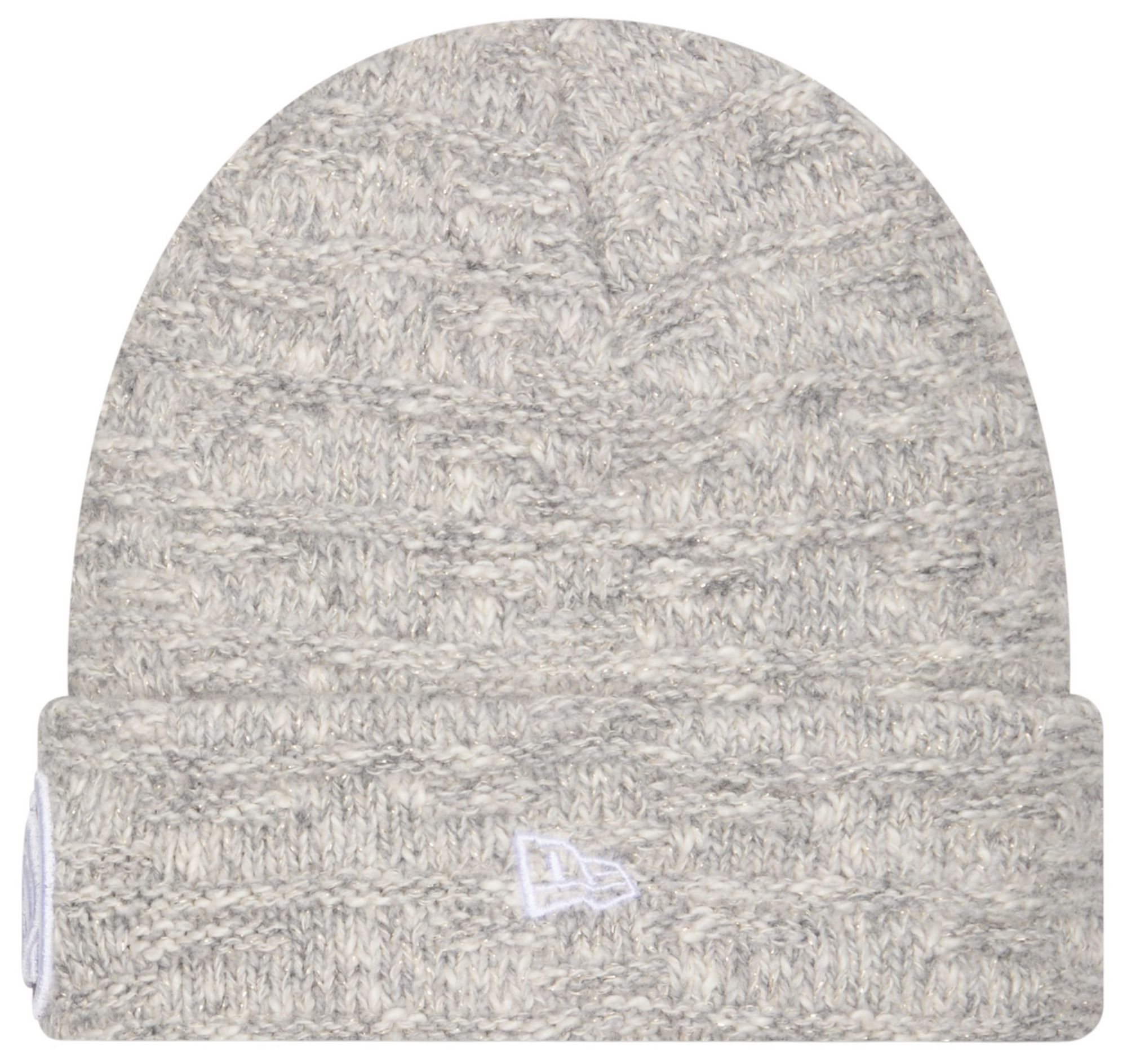 New Era Women's Penn State Nittany Lions Grey Metallic Cuffed Knit Beanie product image