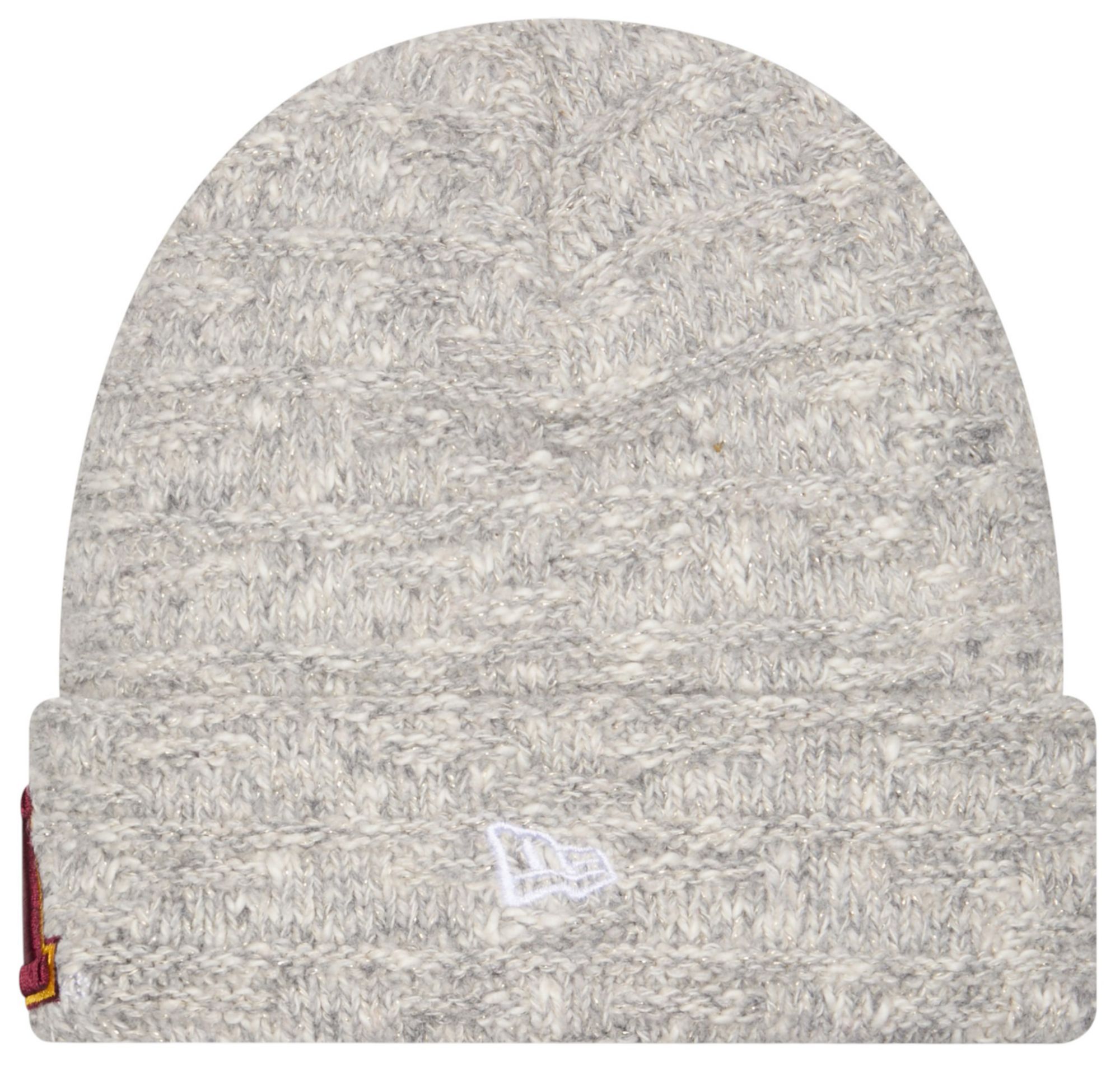 New Era Women's Minnesota Golden Gophers Grey Metallic Cuffed Knit Beanie product image